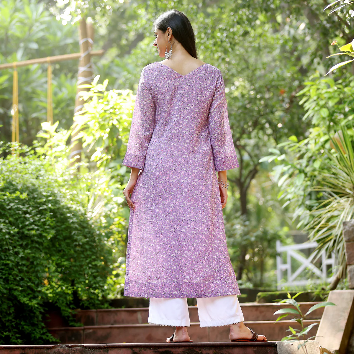 Aaboli Floral Straight georgette Kurta - Image 10