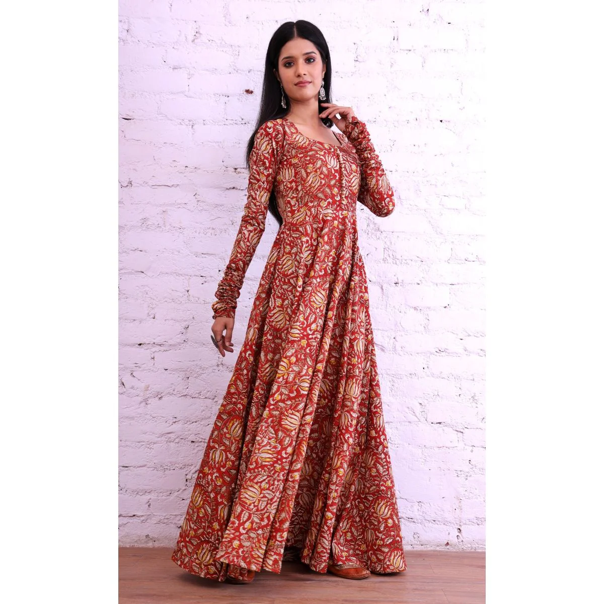 Aarohi hand block printed anghrakha - Image 4