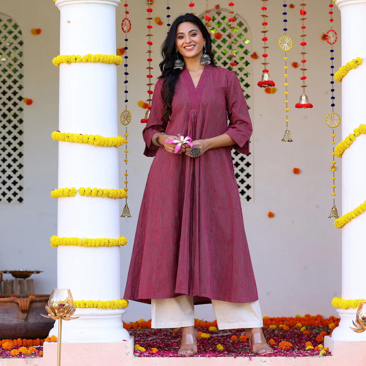 Aashirya Gher Handloom Kurta - Image 2