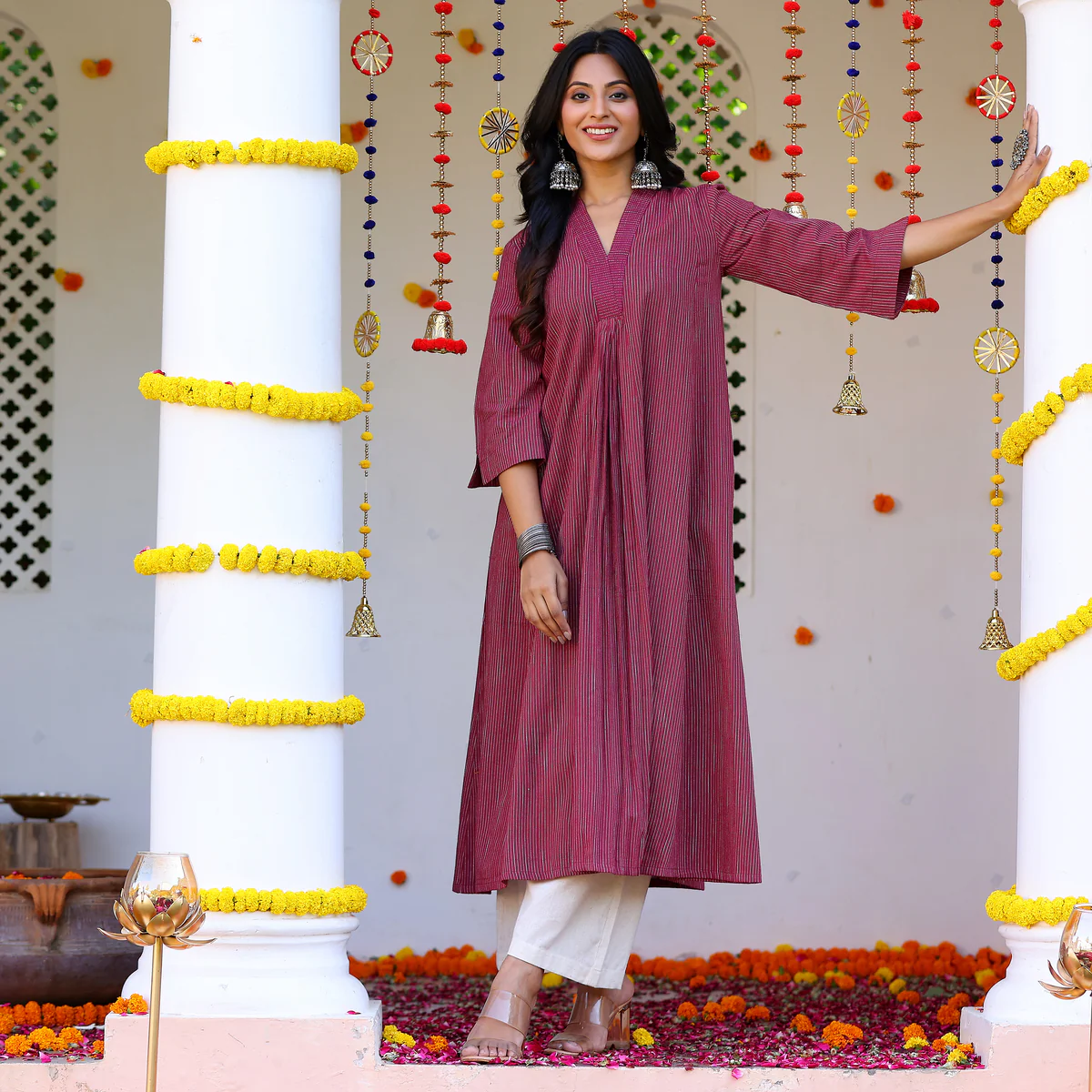 Aashirya Gher Handloom Kurta - Image 3
