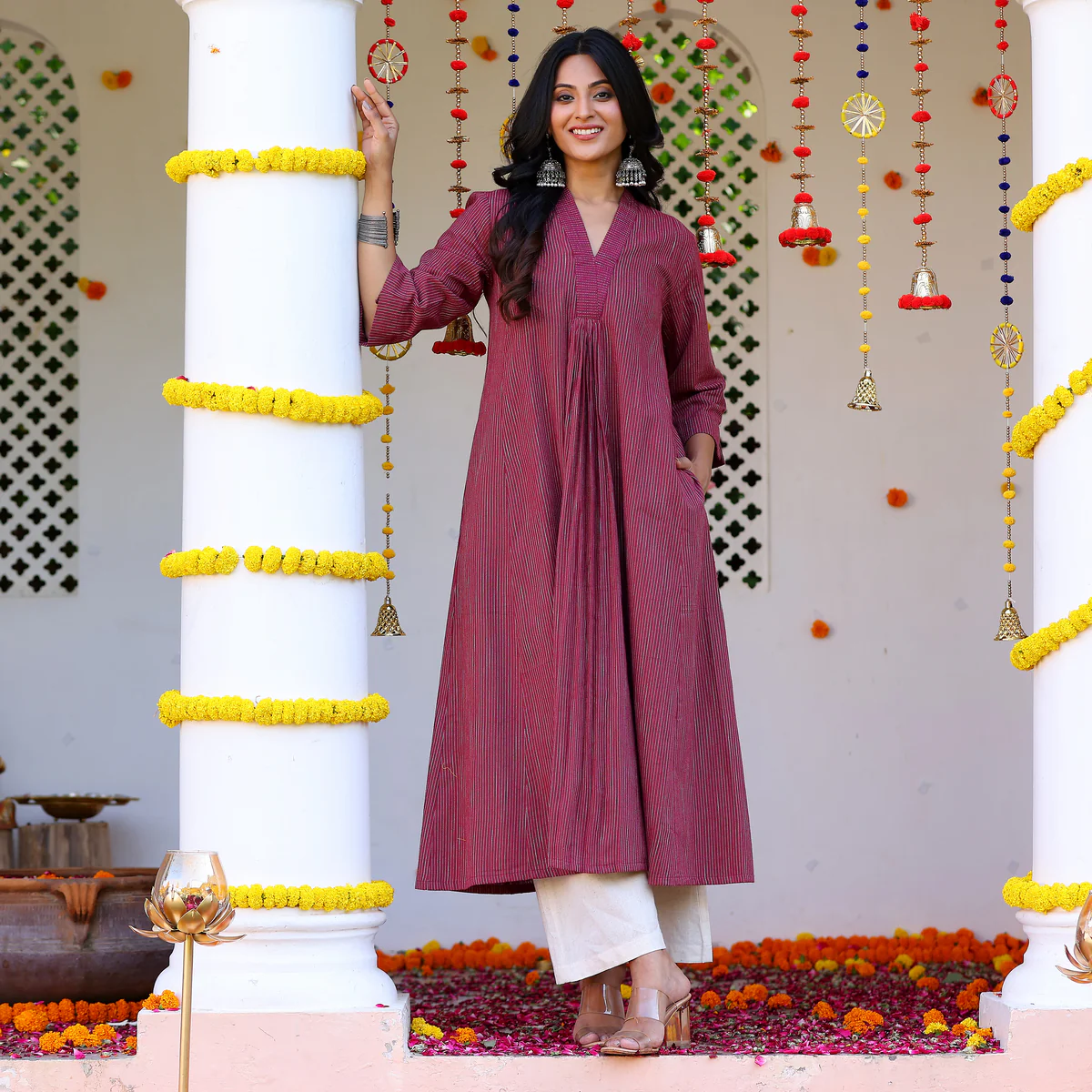 Aashirya Gher Handloom Kurta - Image 4