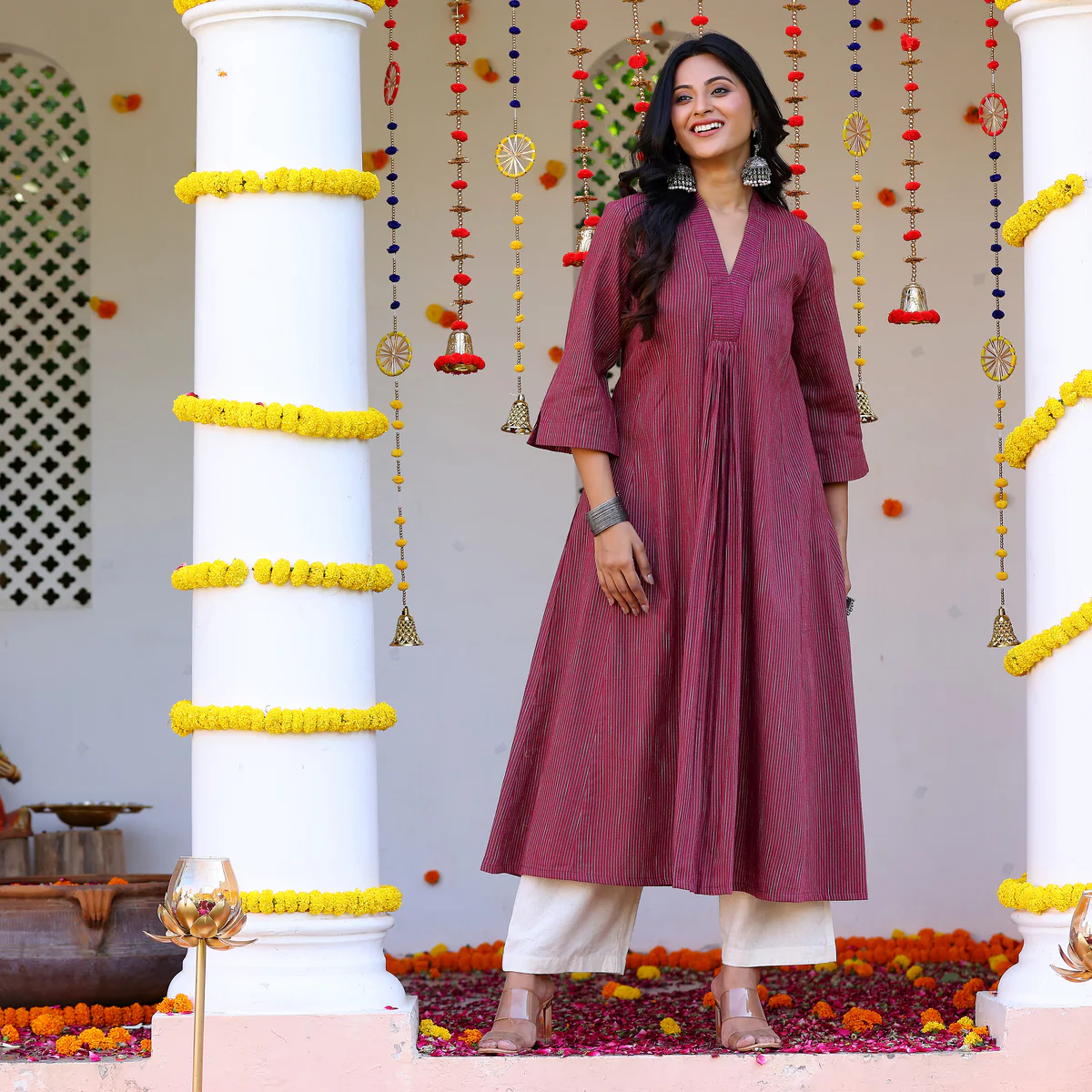 Aashirya Gher Handloom Kurta - Image 5