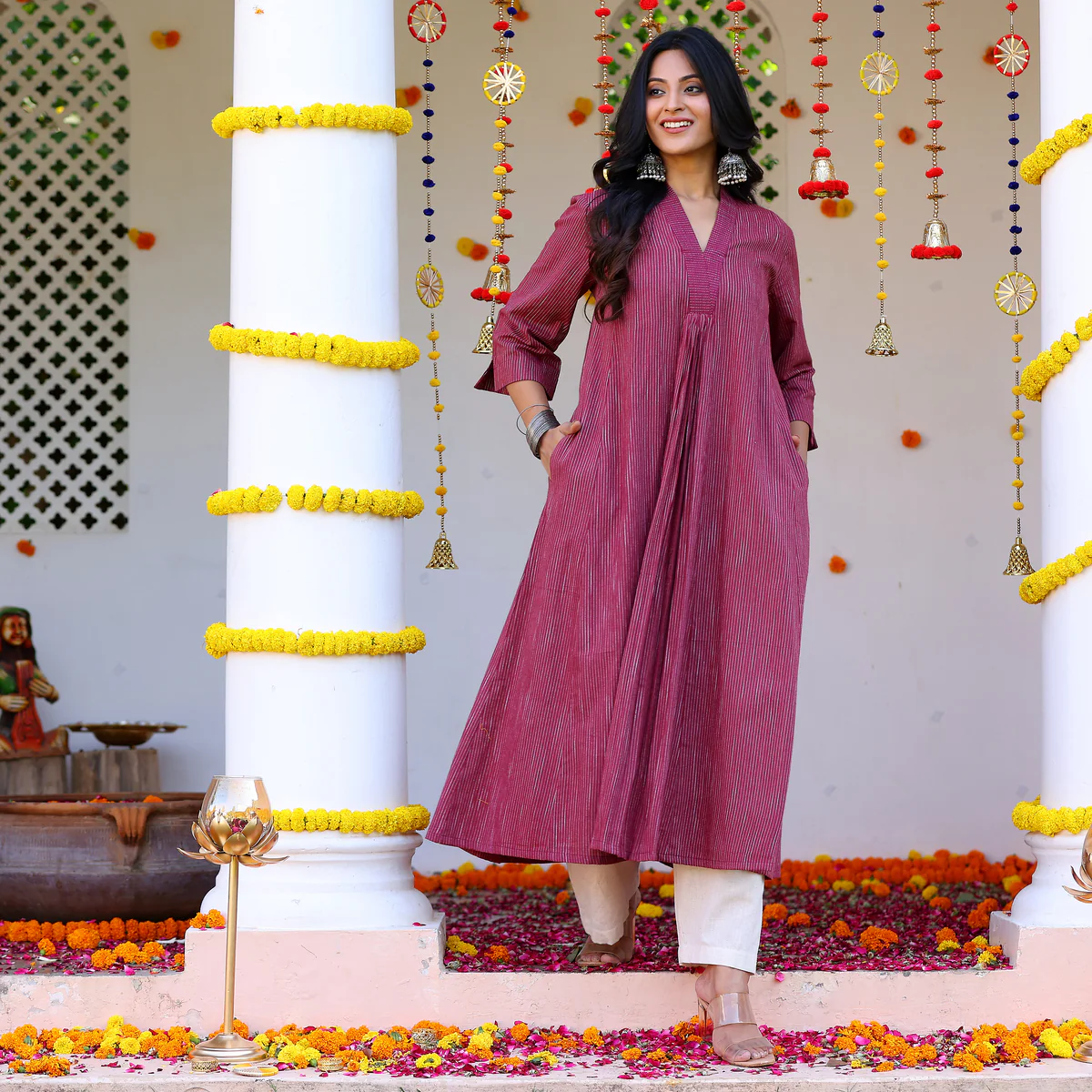 Aashirya Gher Handloom Kurta - Image 7