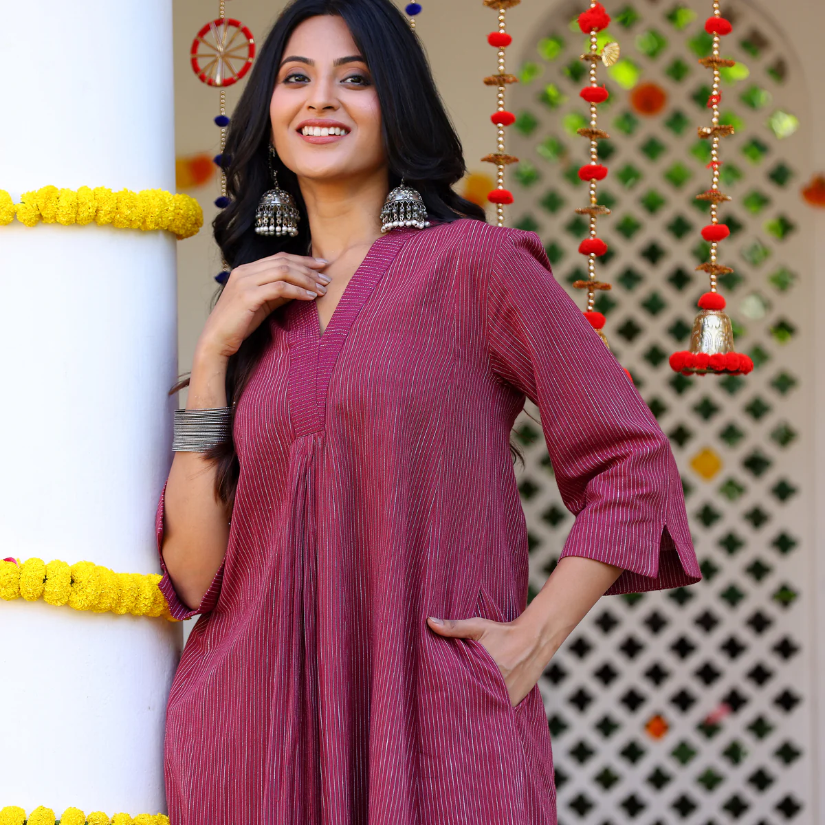 Aashirya Gher Handloom Kurta - Image 8