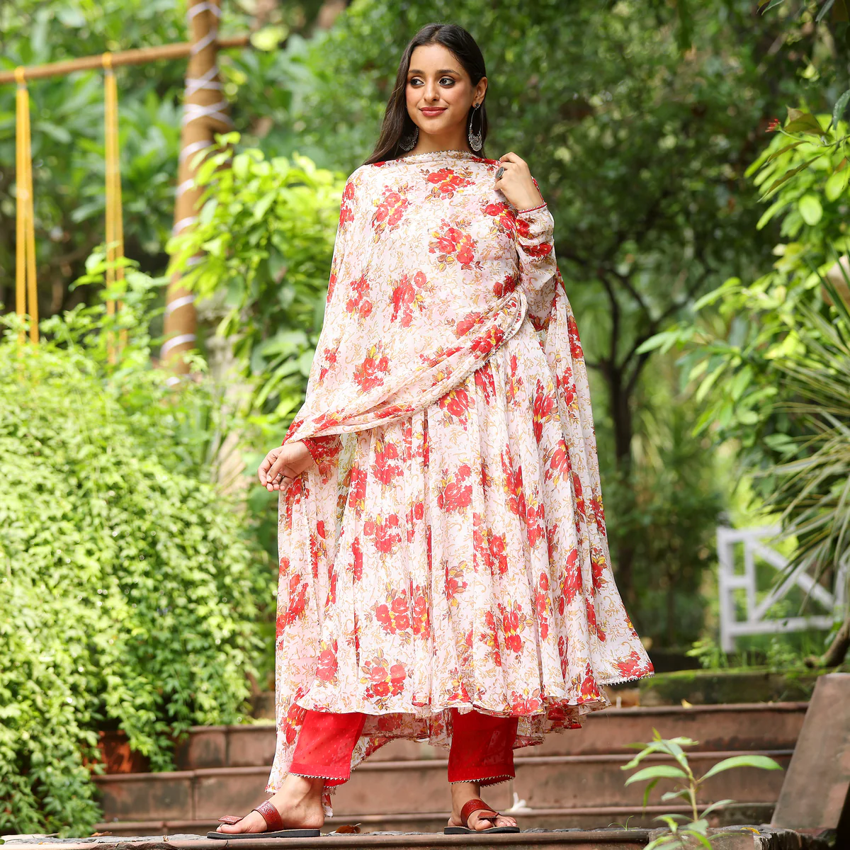 Amaara Georgette Gher Set - Image 4