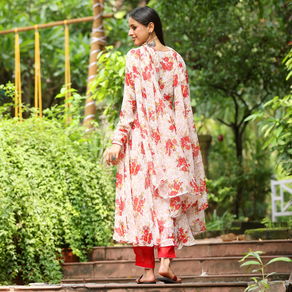 Amaara Georgette Gher Set - Image 5