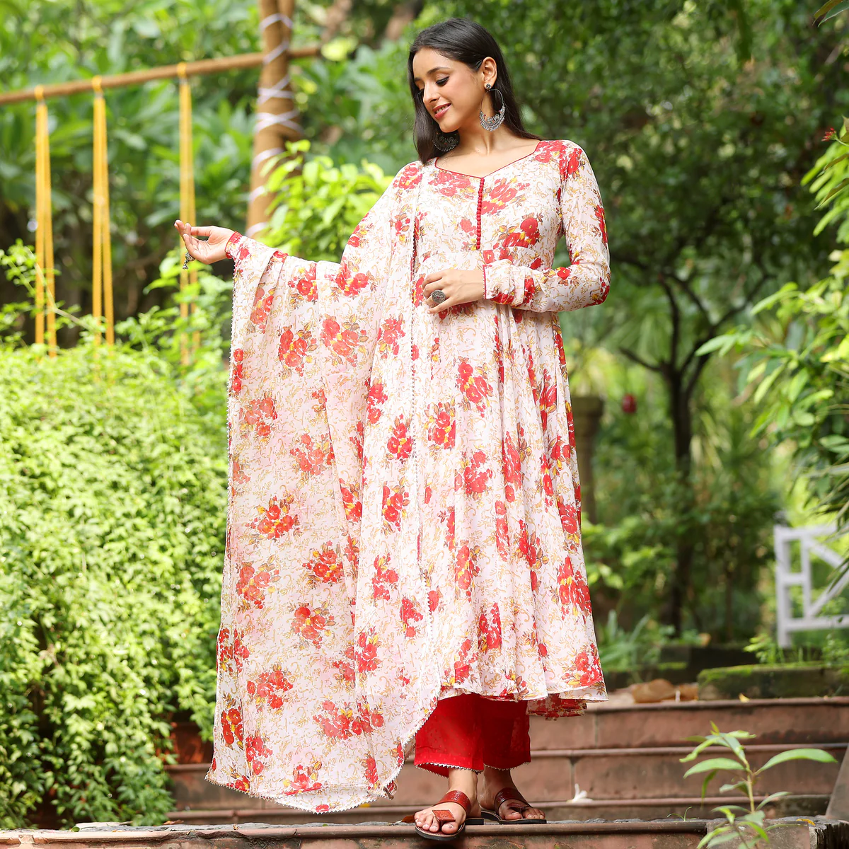 Amaara Georgette Gher Set - Image 6