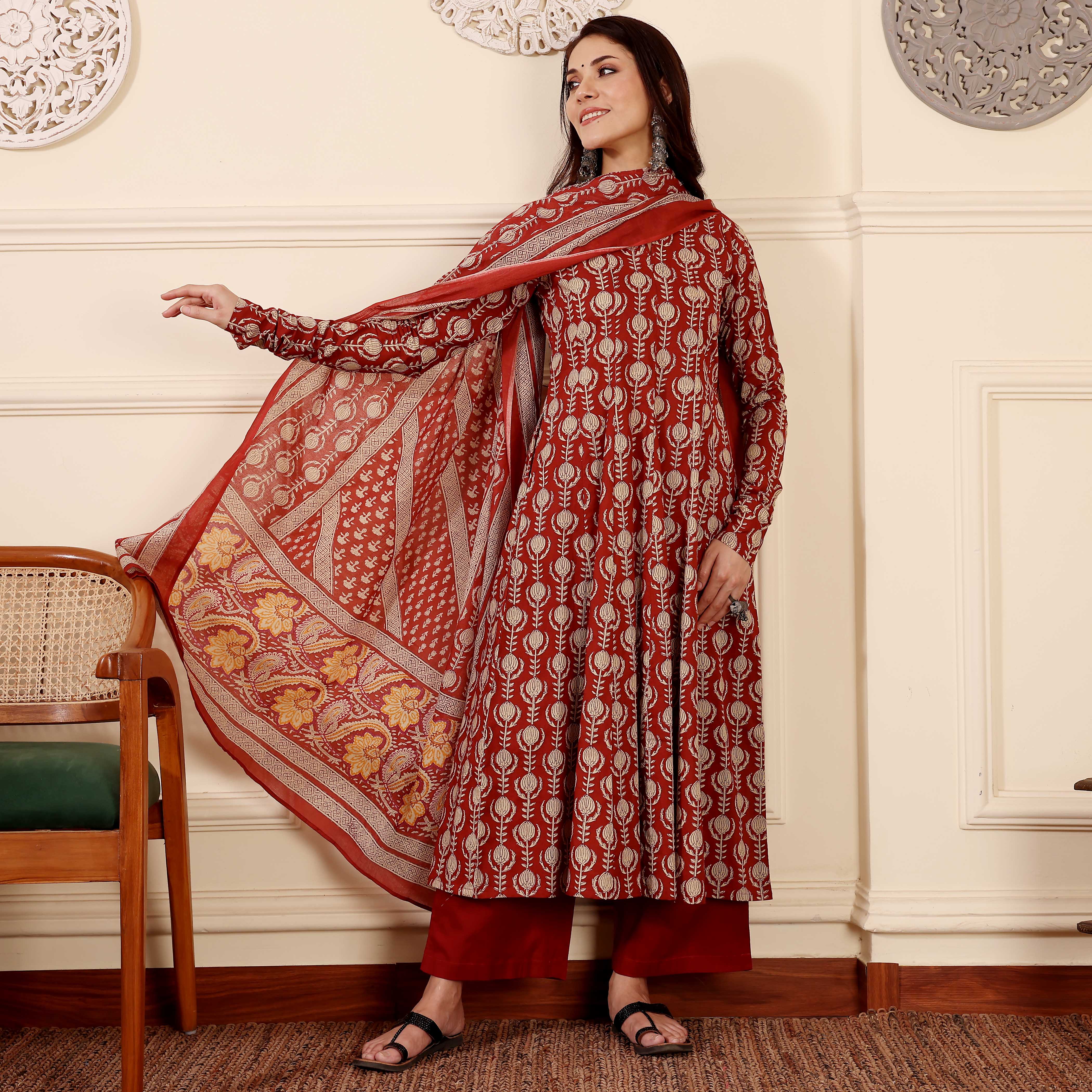 Red Amohika Cotton Set - Image 6