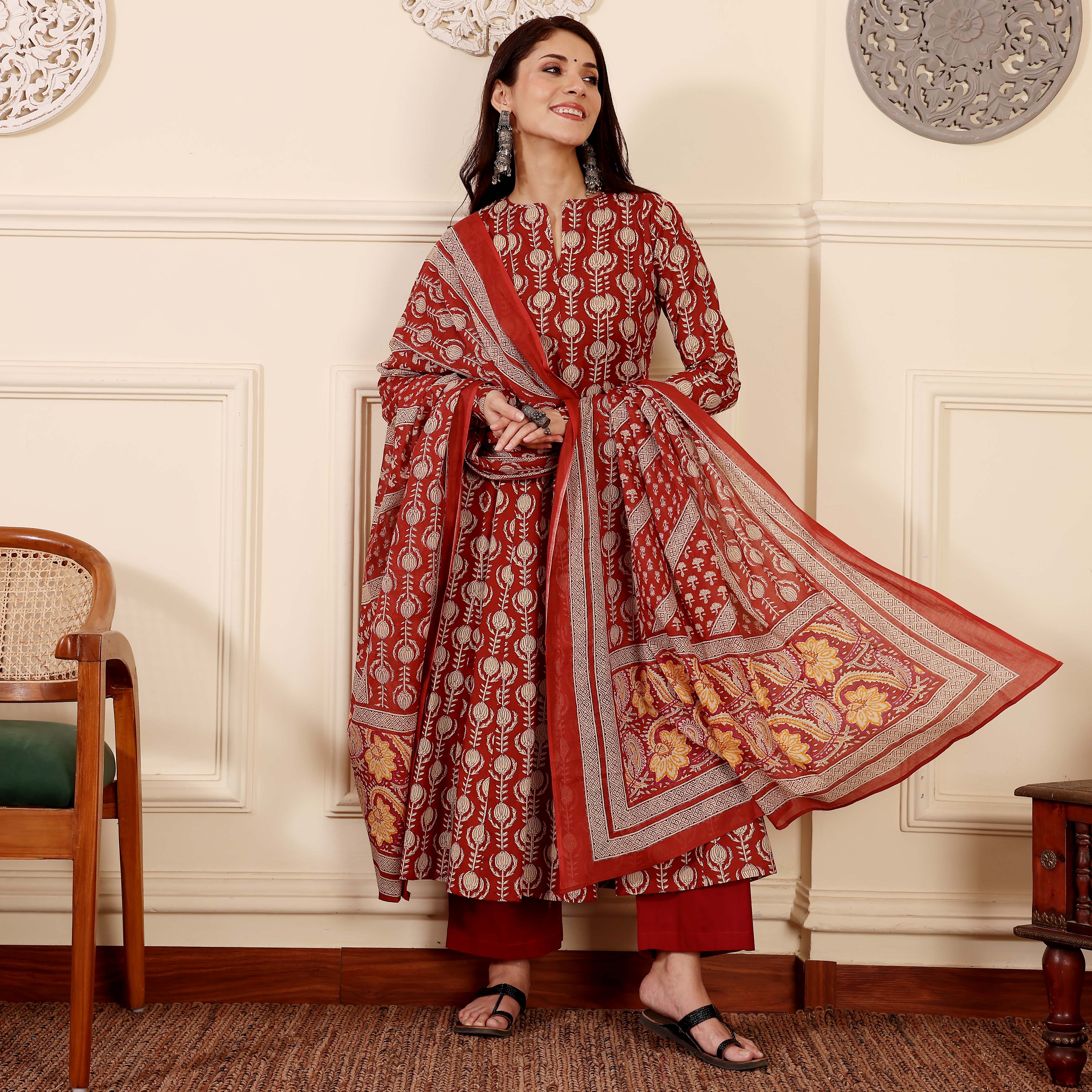 Red Amohika Cotton Set - Image 8