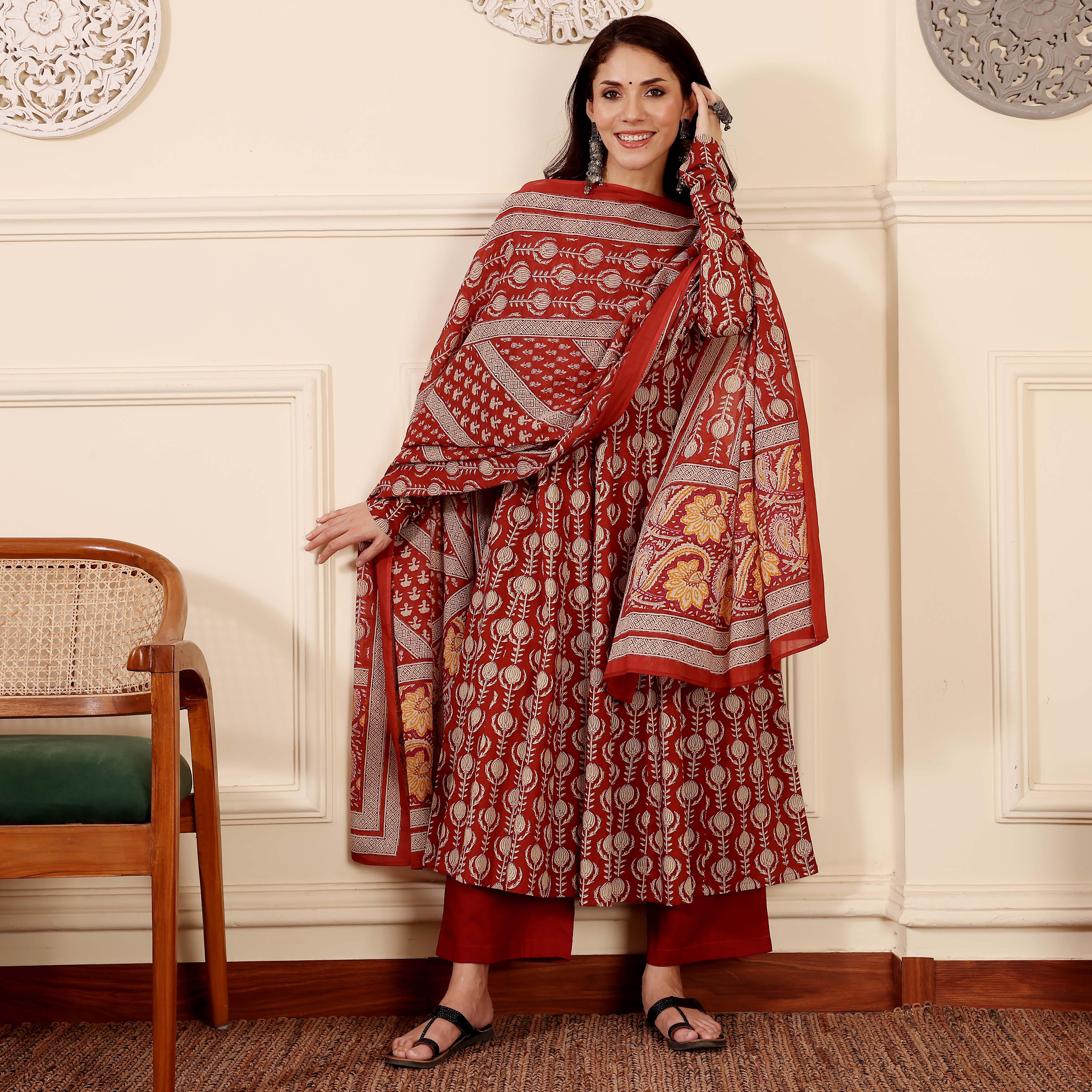 Red Amohika Cotton Set - Image 9