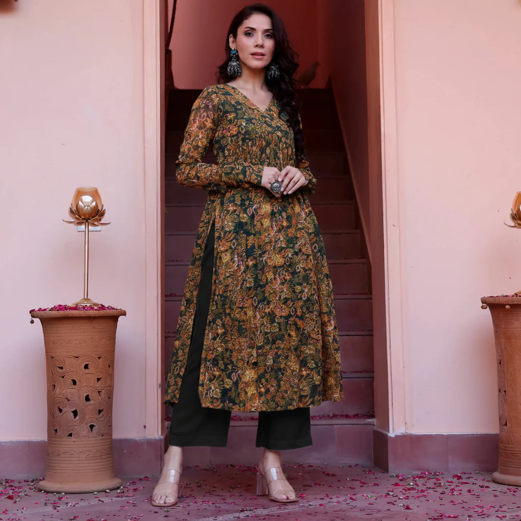 Aniha Georgette Kurta - Image 2