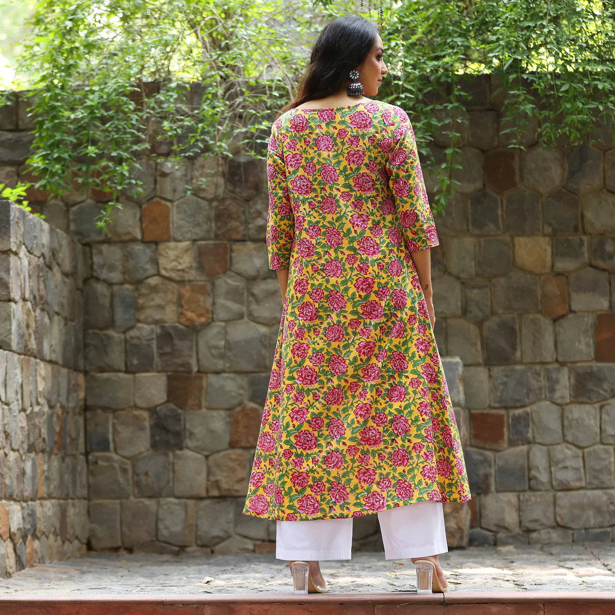 Anugya block printed Cotton Kurta - Image 5
