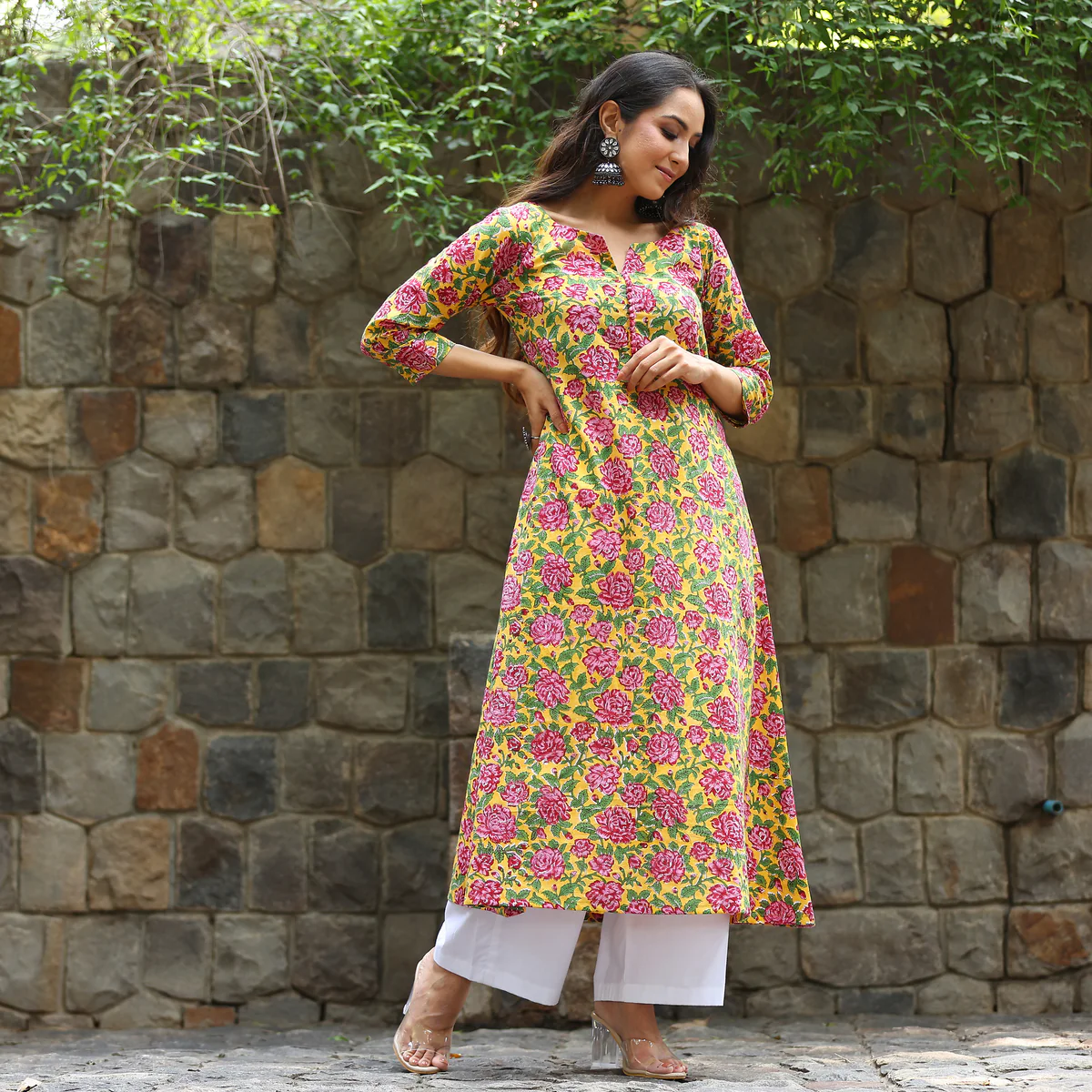 Anugya block printed Cotton Kurta - Image 6
