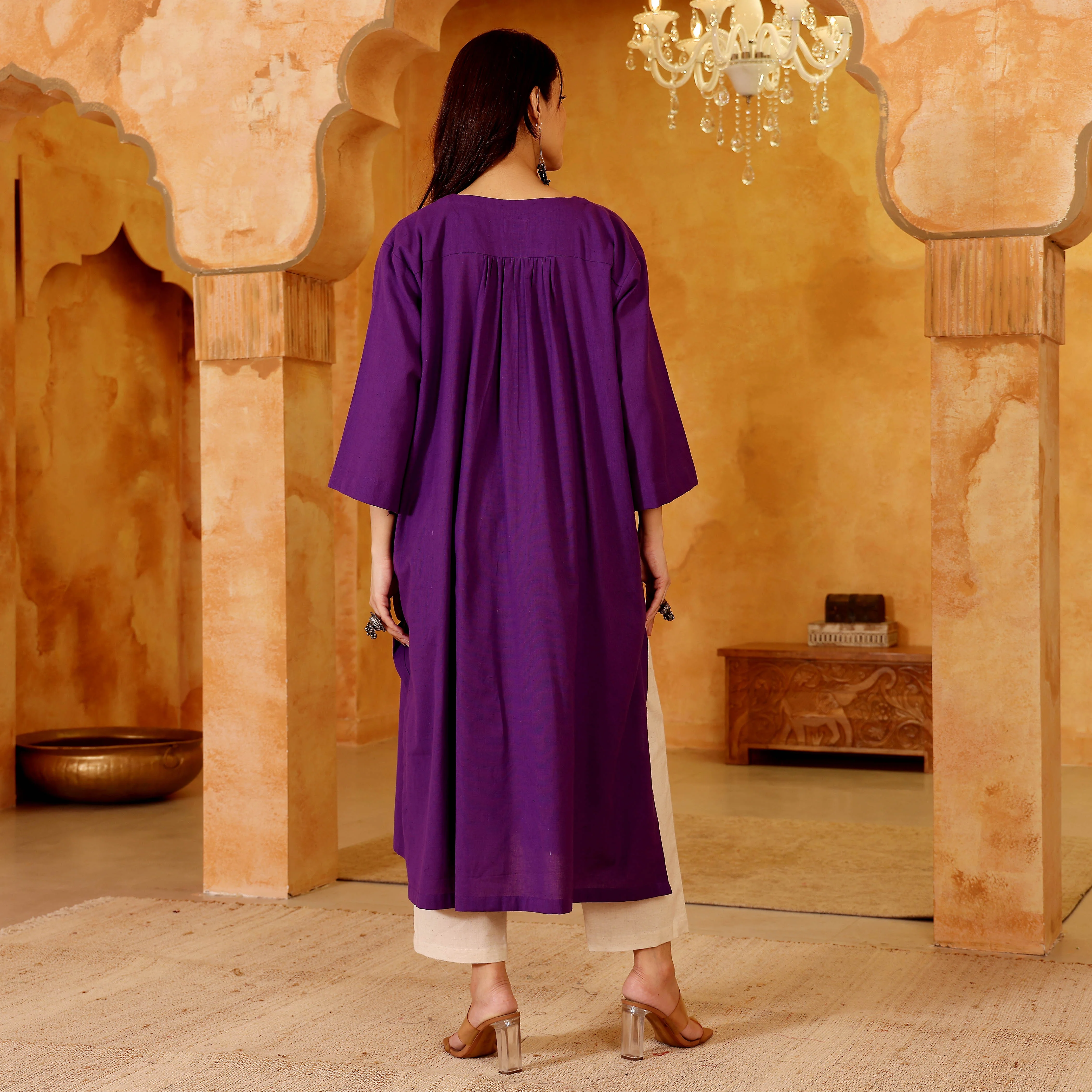 Anvesha Cotton Anti Fit Kurta - Image 7