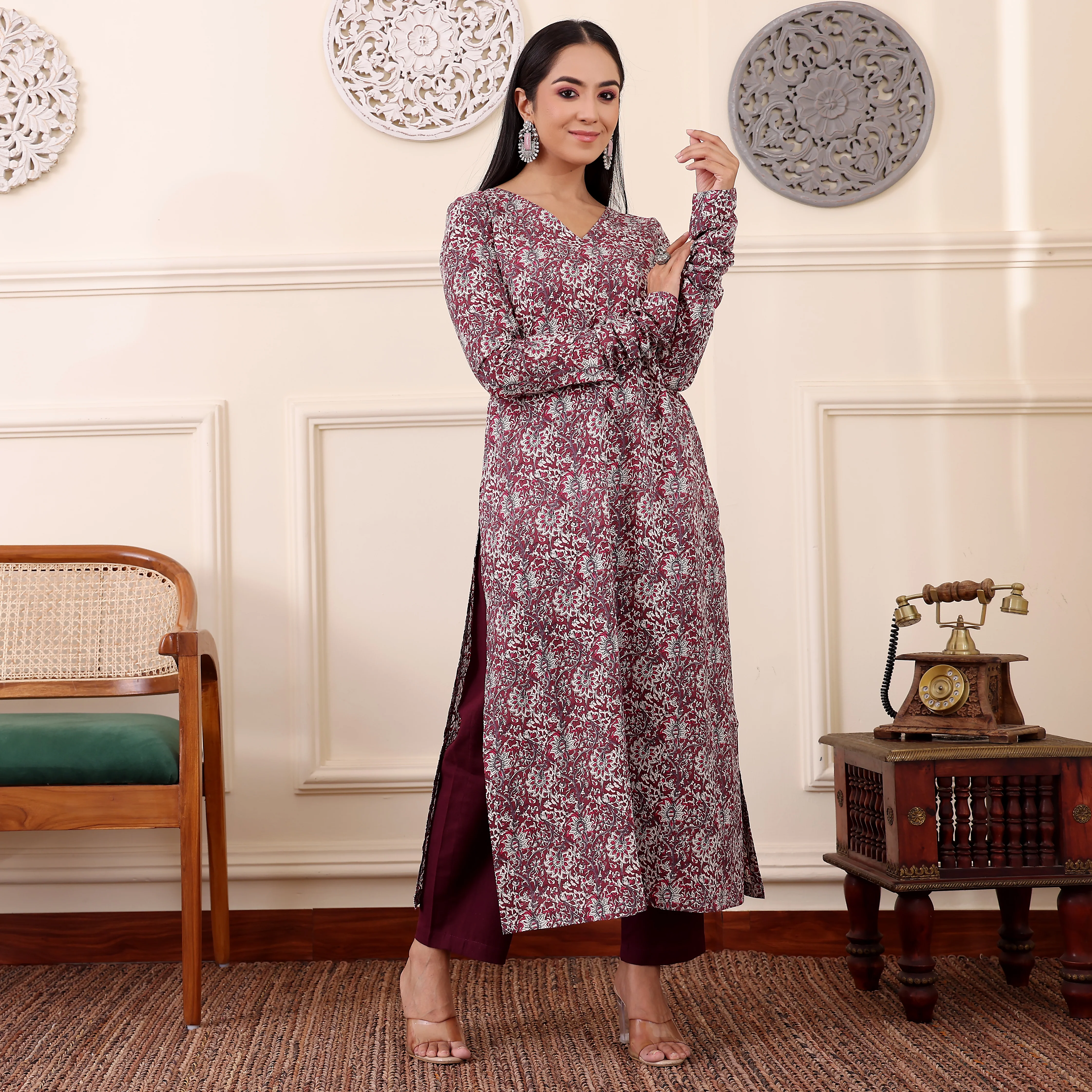 Asika Cotton Straight Kurta - Image 5
