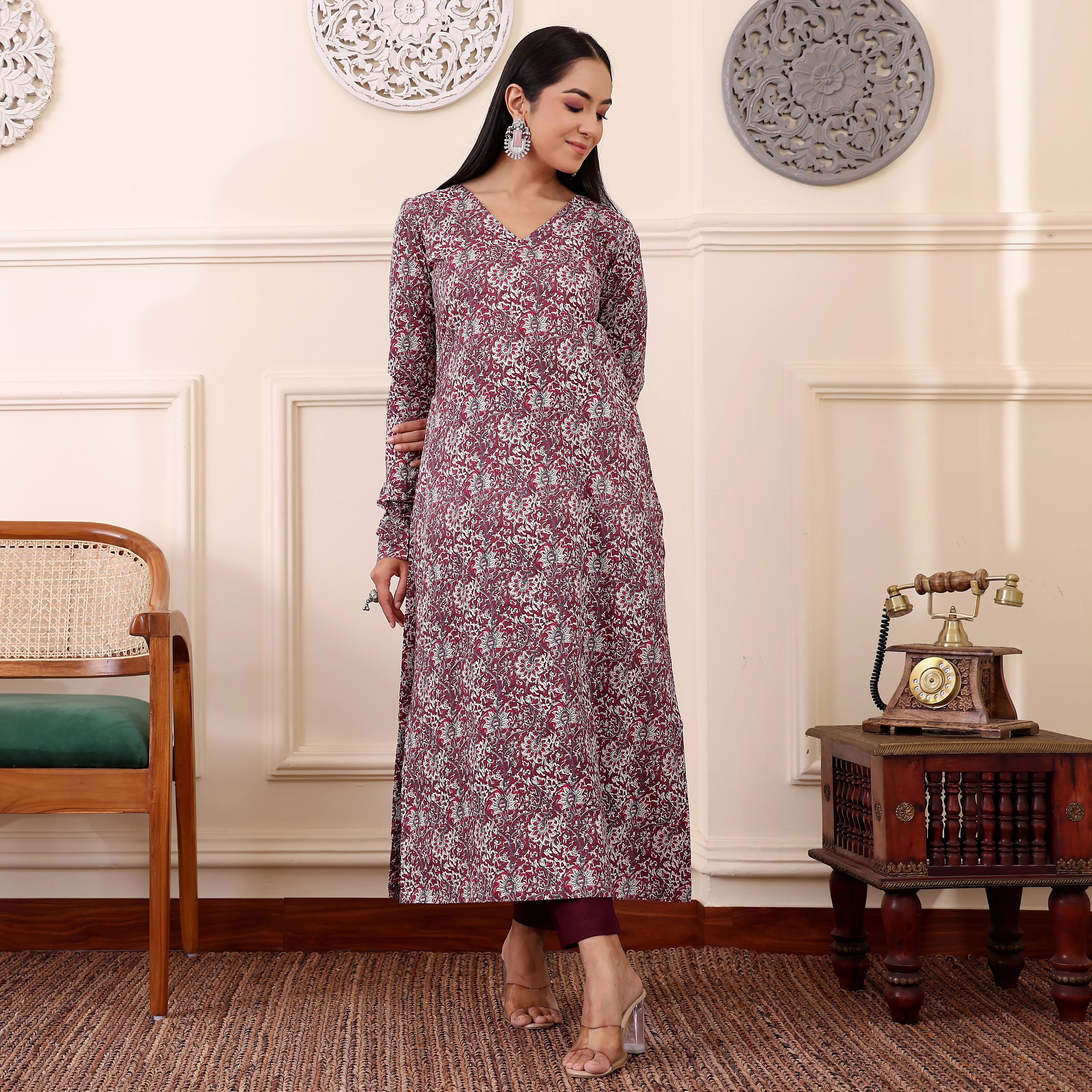 Asika Cotton Straight Kurta - Image 6