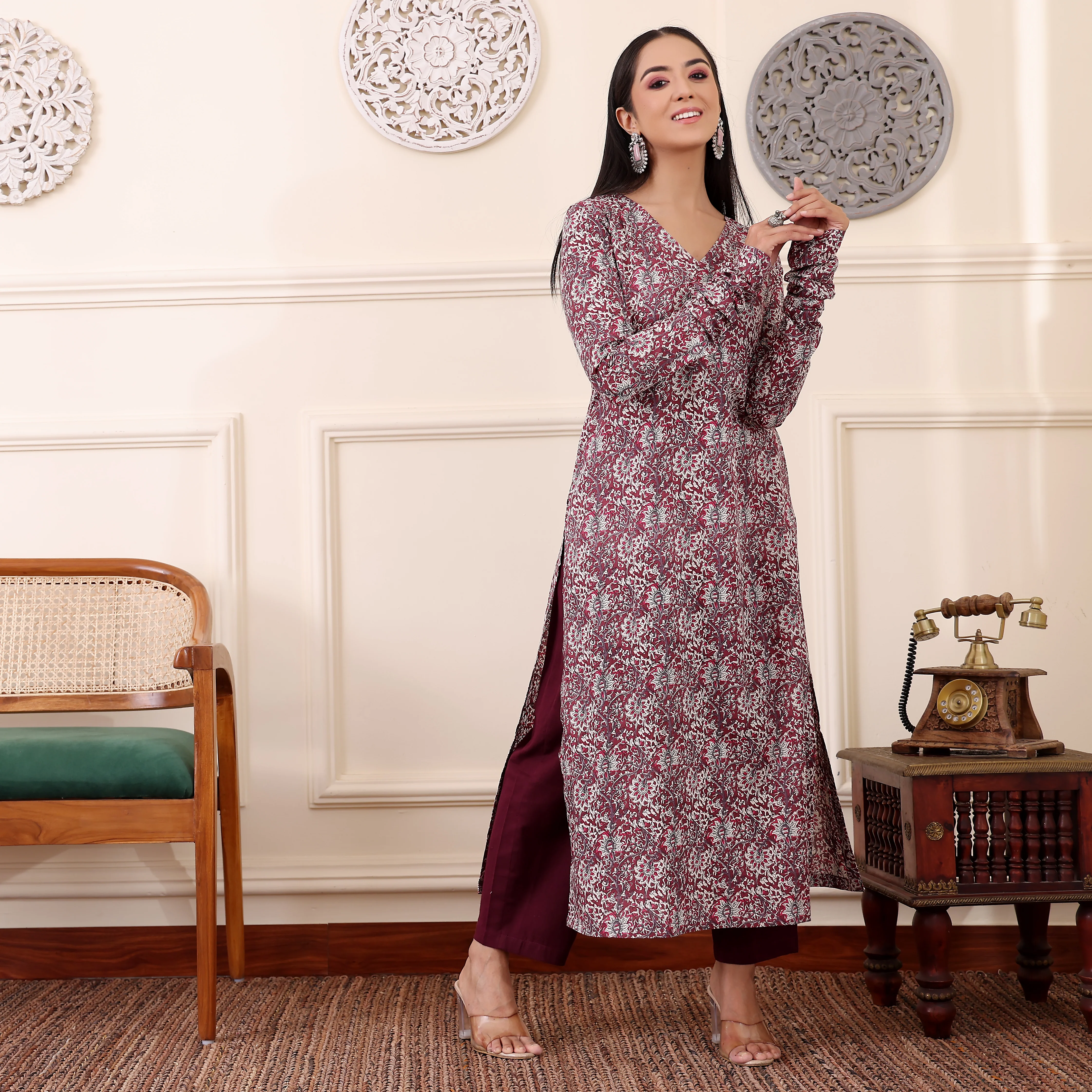 Asika Cotton Straight Kurta - Image 7