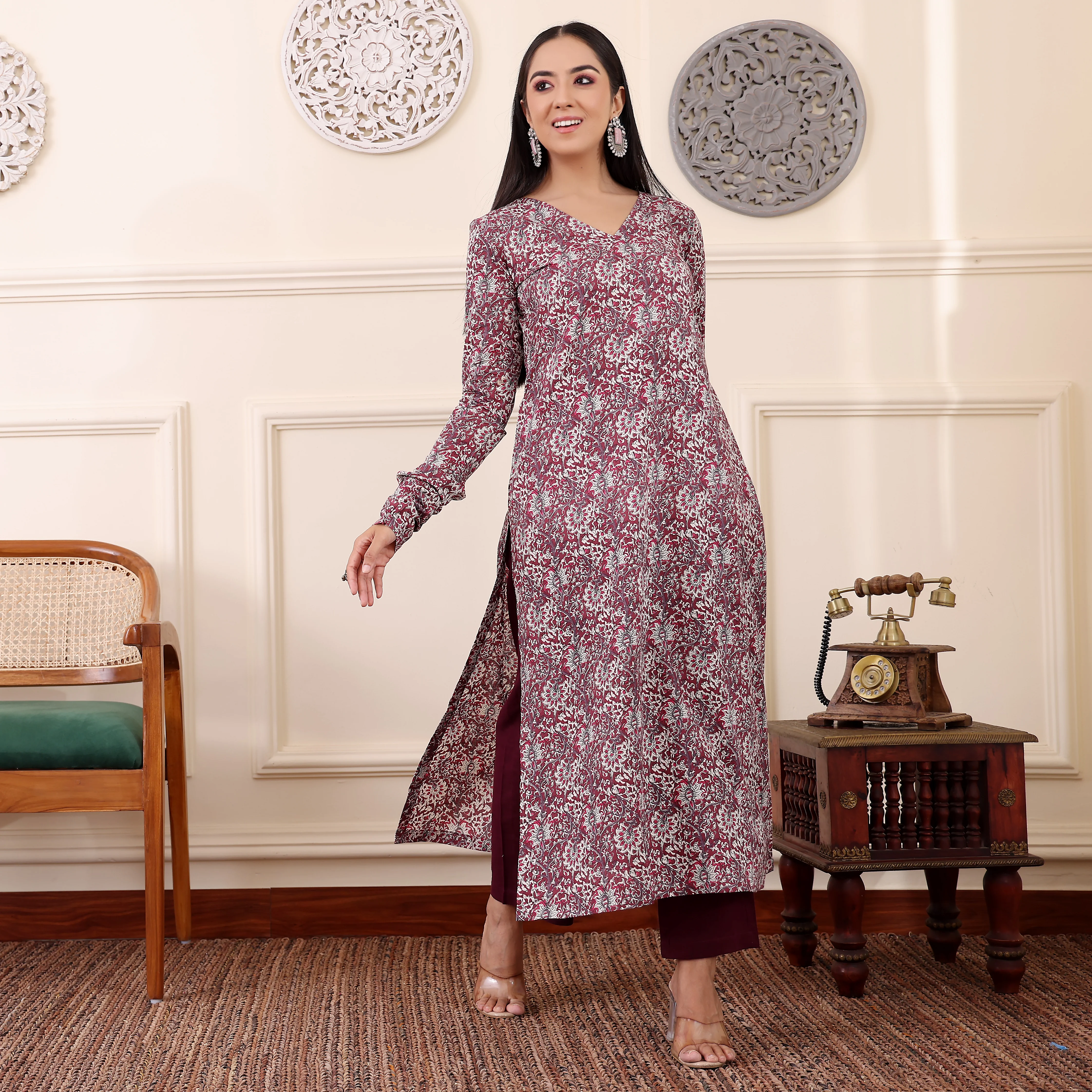 Asika Cotton Straight Kurta - Image 8