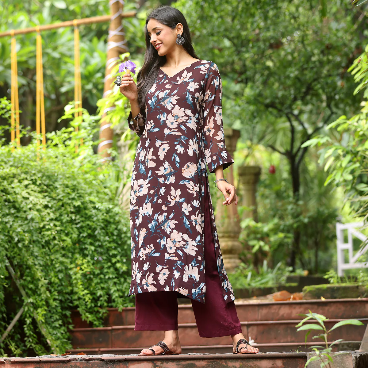 Asira Straight Georgette  Kurta - Image 6