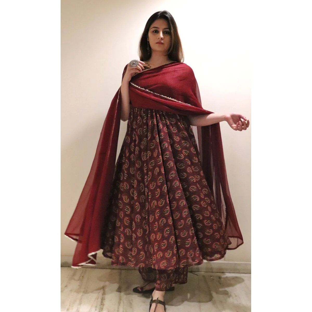 Asmat  Georgette Flare set - Image 3