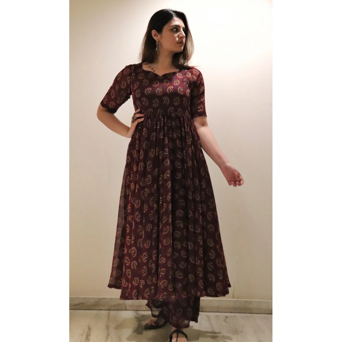 Asmat  Georgette Flare set - Image 4