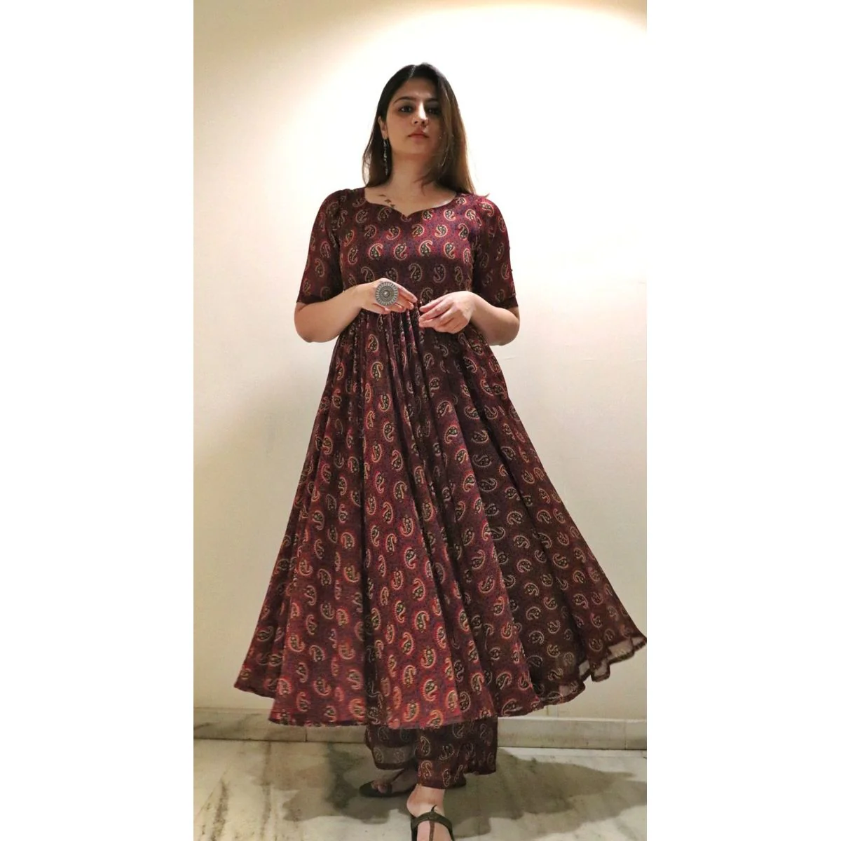 Asmat  Georgette Flare set - Image 6