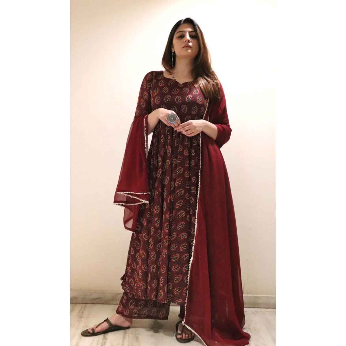 Asmat  Georgette Flare set - Image 7