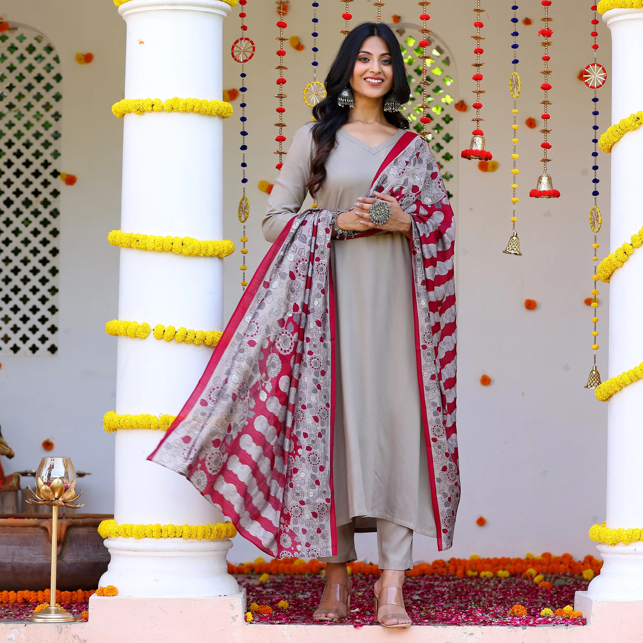 Atasi Grey Rayon Set - Image 3