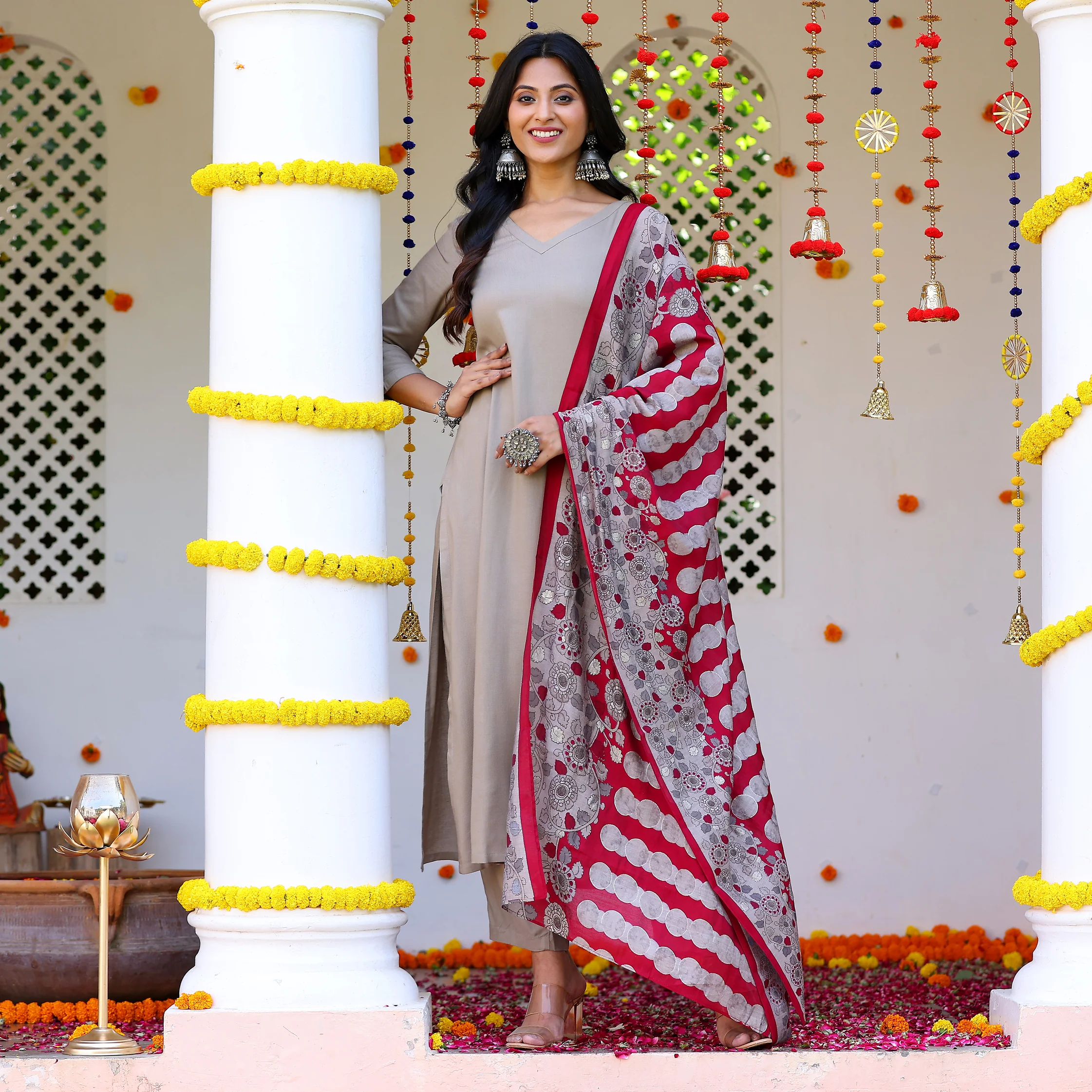 Atasi Grey Rayon Set - Image 5