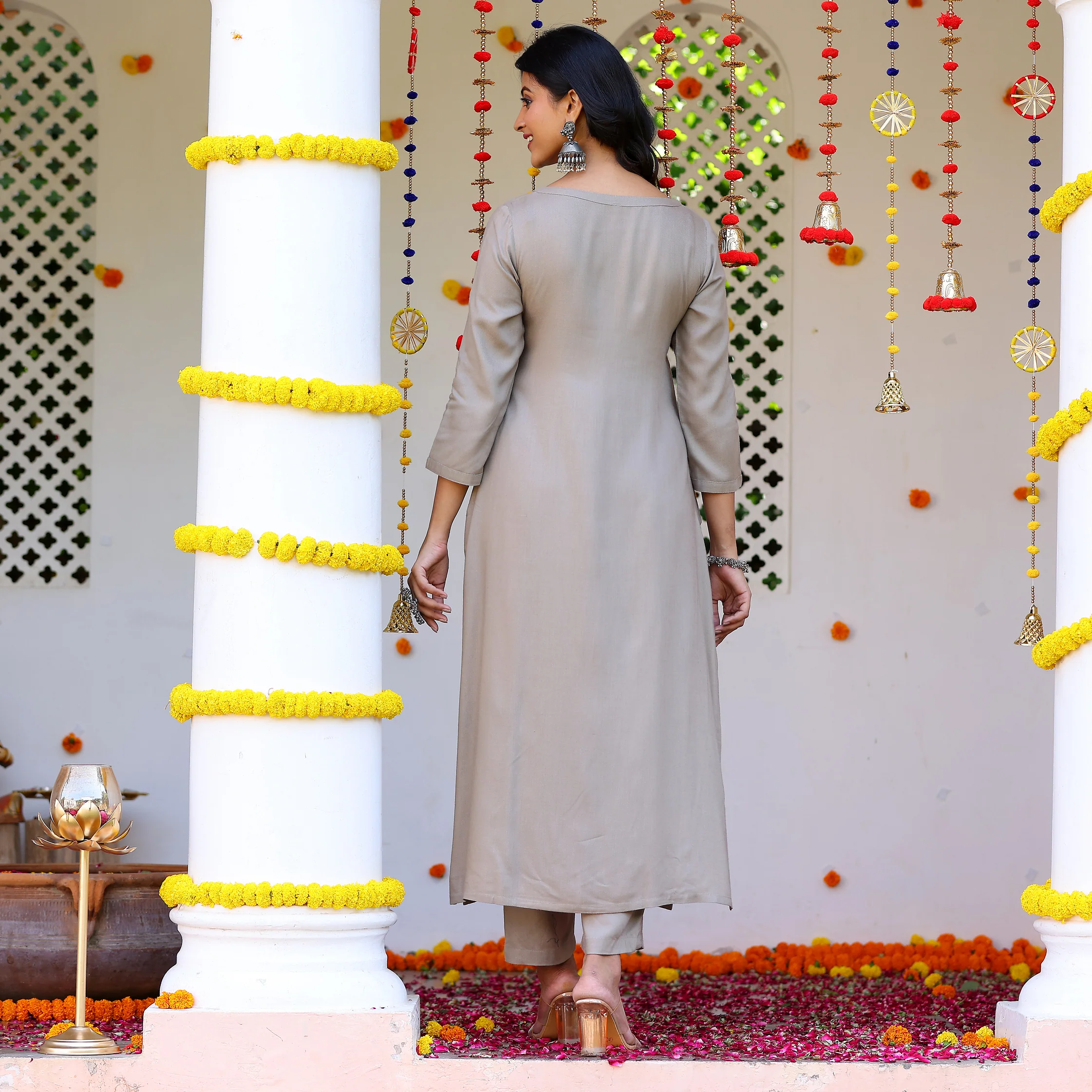 Atasi Grey Rayon Set - Image 9