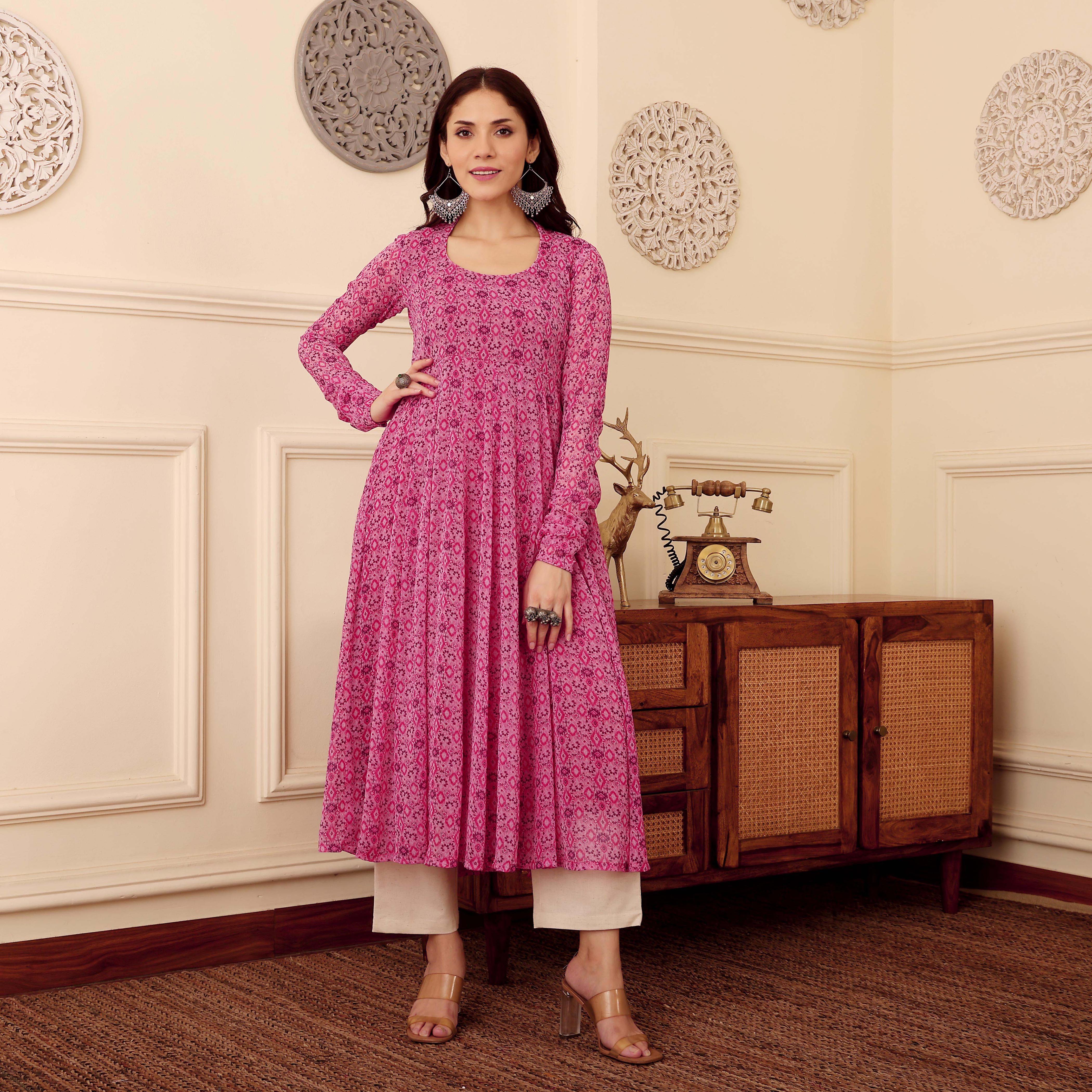 Atika Georgette Kurta - Image 2