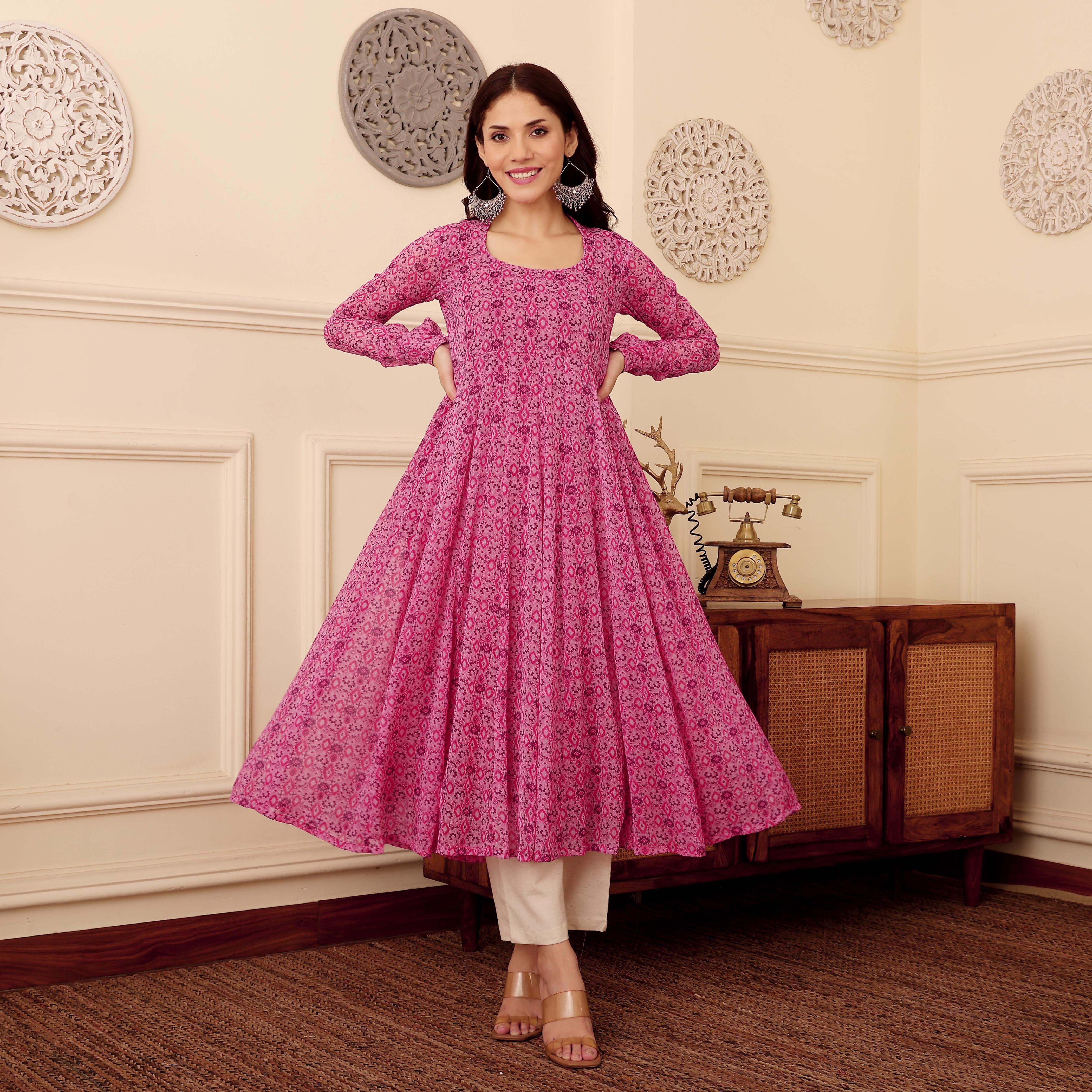Atika Georgette Kurta - Image 3