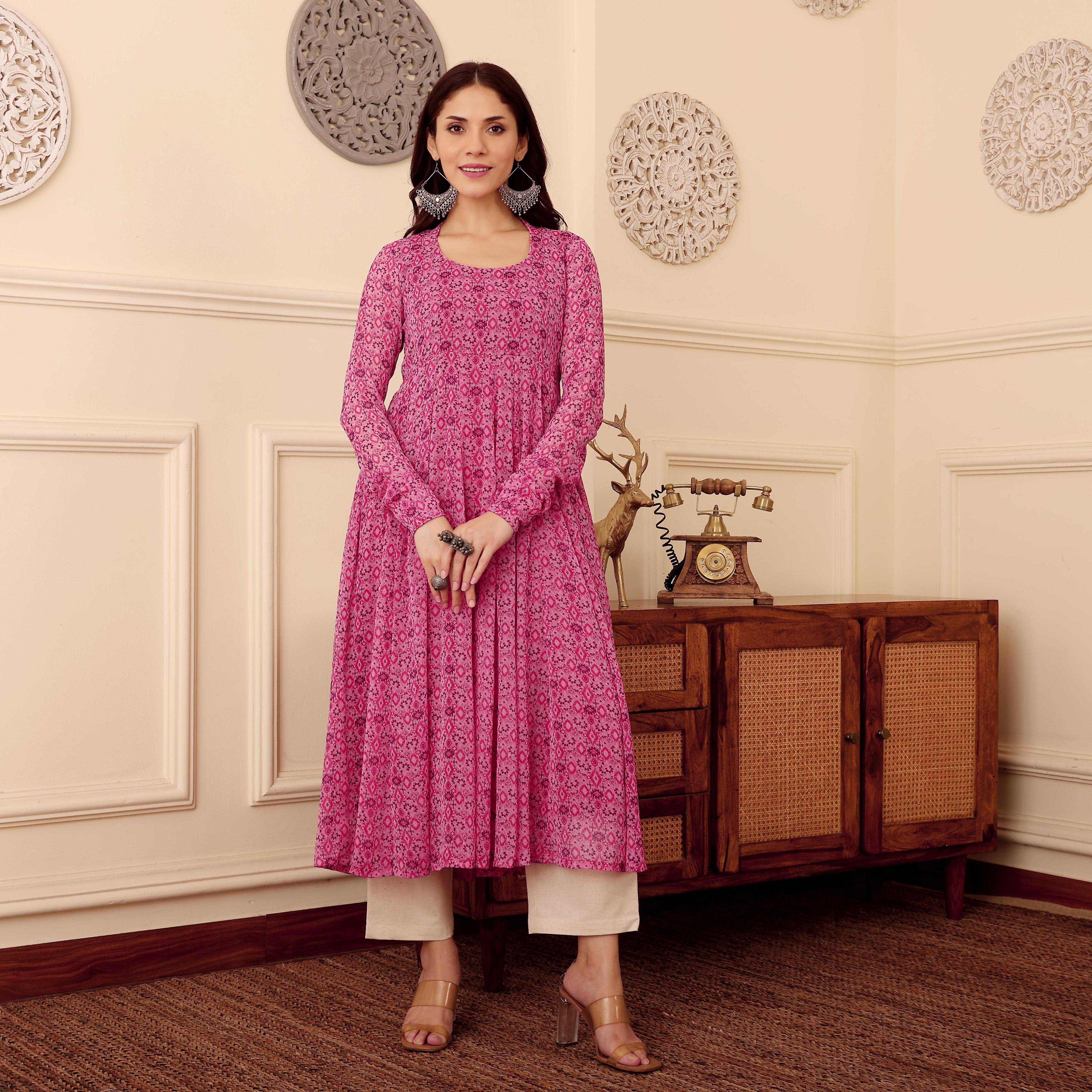 Atika Georgette Kurta - Image 6