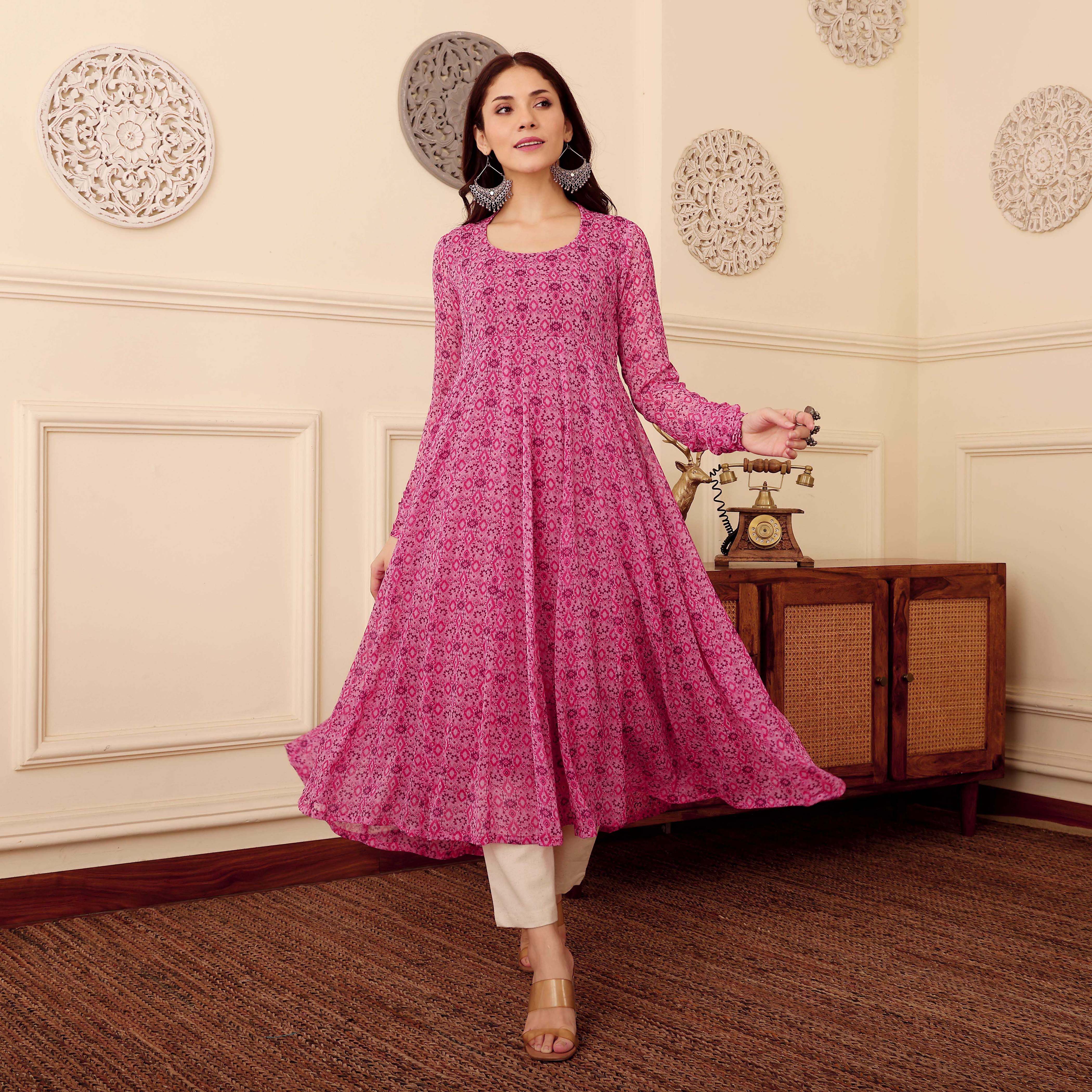 Atika Georgette Kurta - Image 7