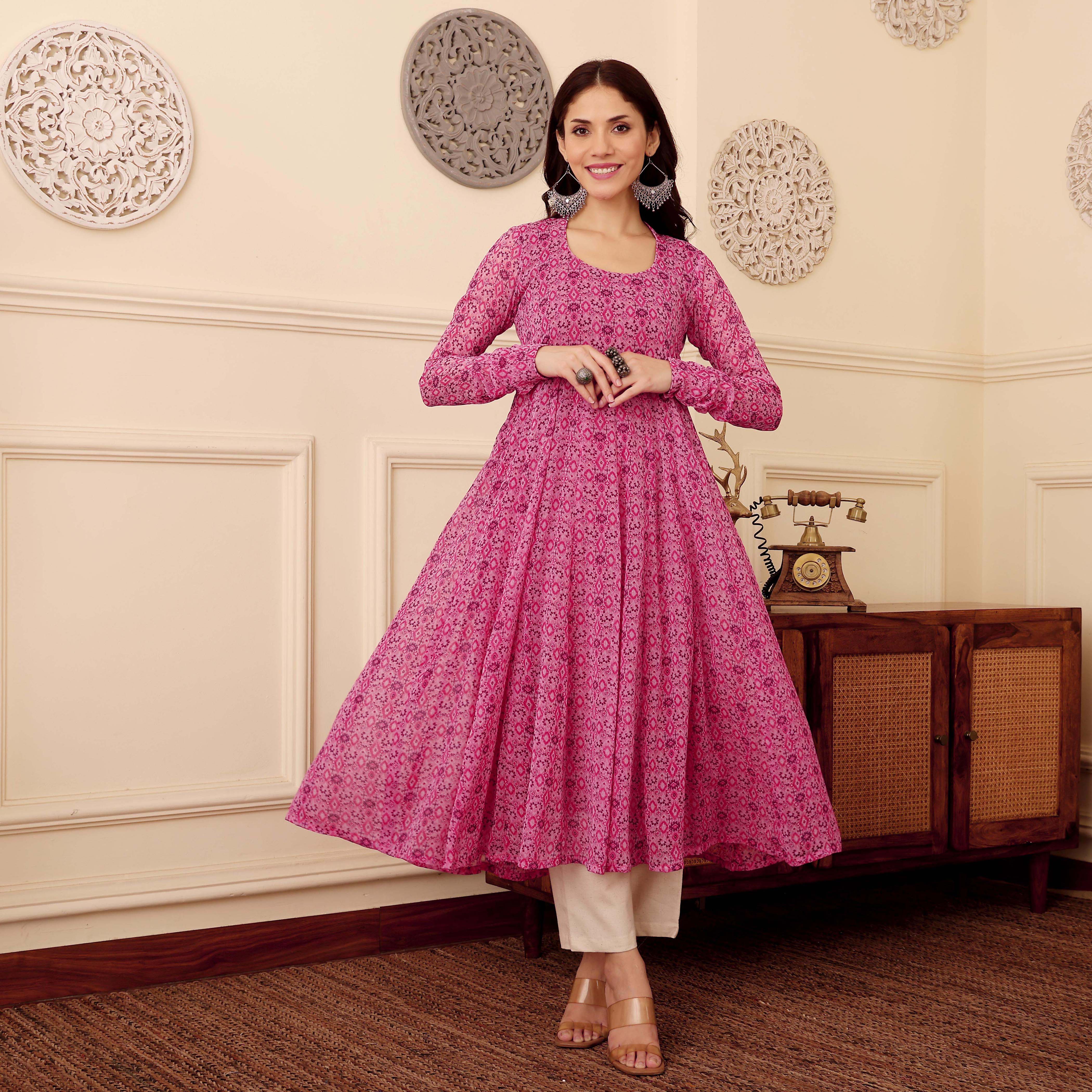 Atika Georgette Kurta - Image 9