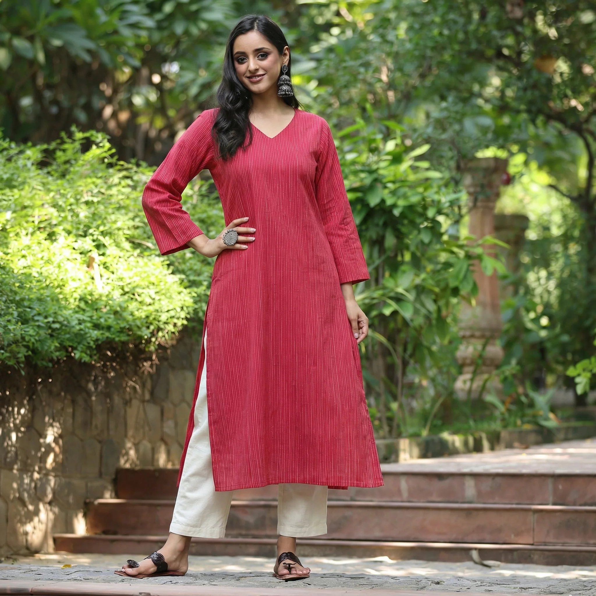 Atishi Handloom Cotton Kurta - Image 4