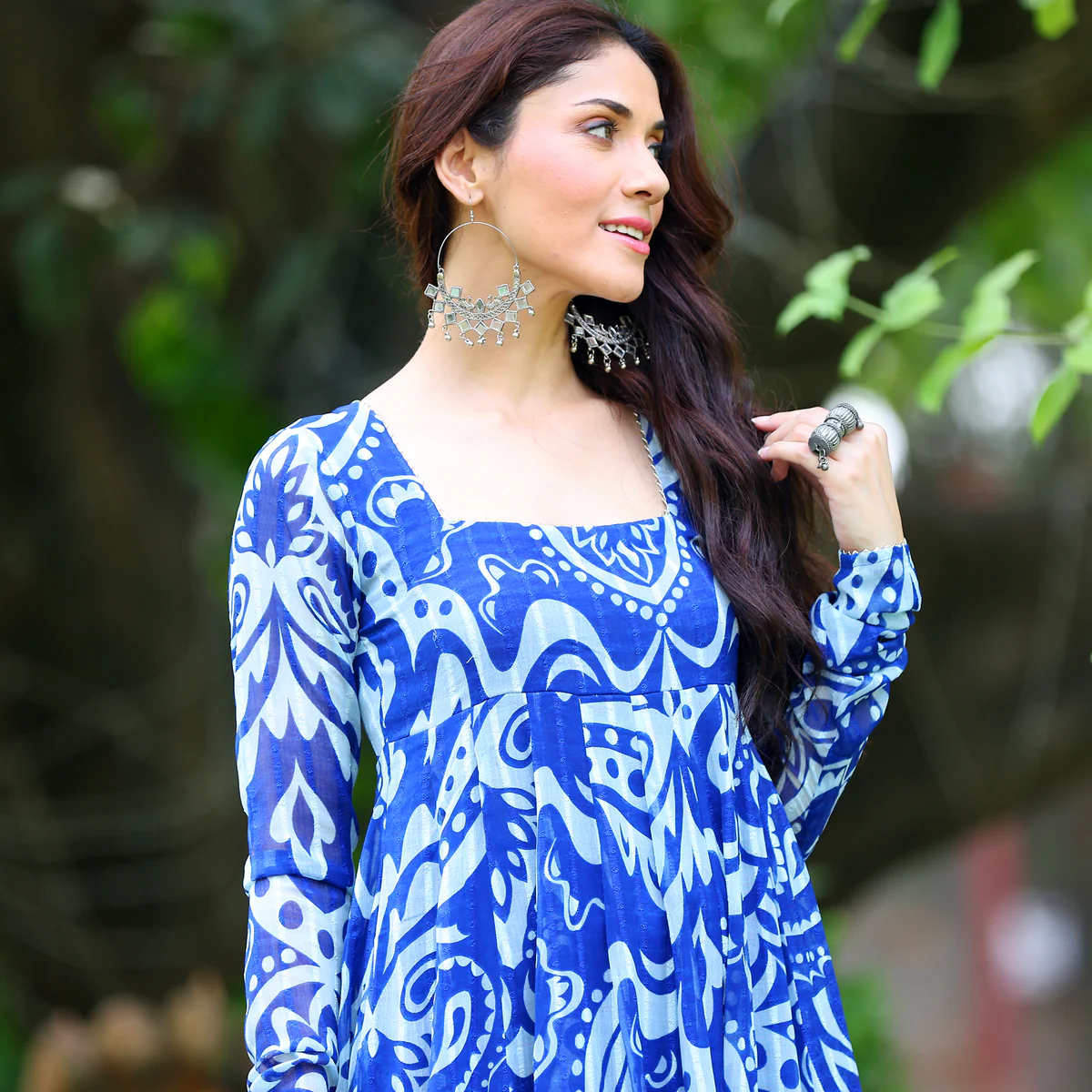 Ava Flare Gerogette Kurta - Image 3