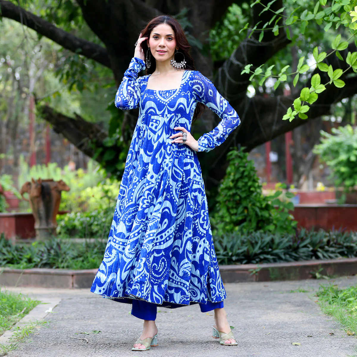 Ava Flare Gerogette Kurta - Image 5