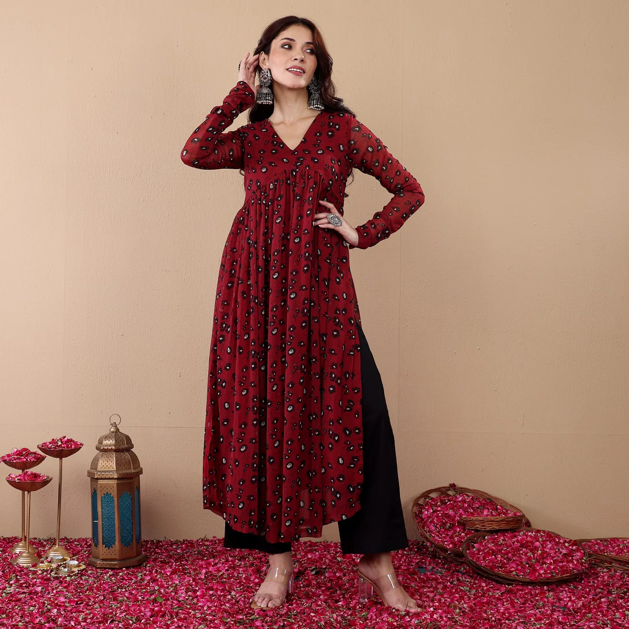Zavika Georgette Kurta - Image 4