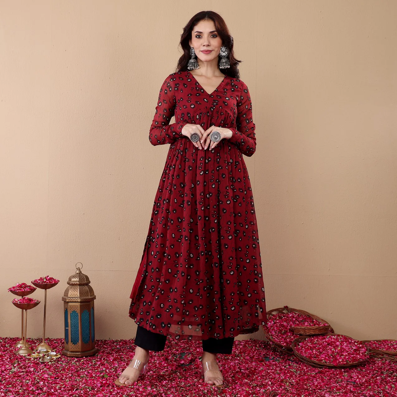 Zavika Georgette Kurta - Image 9