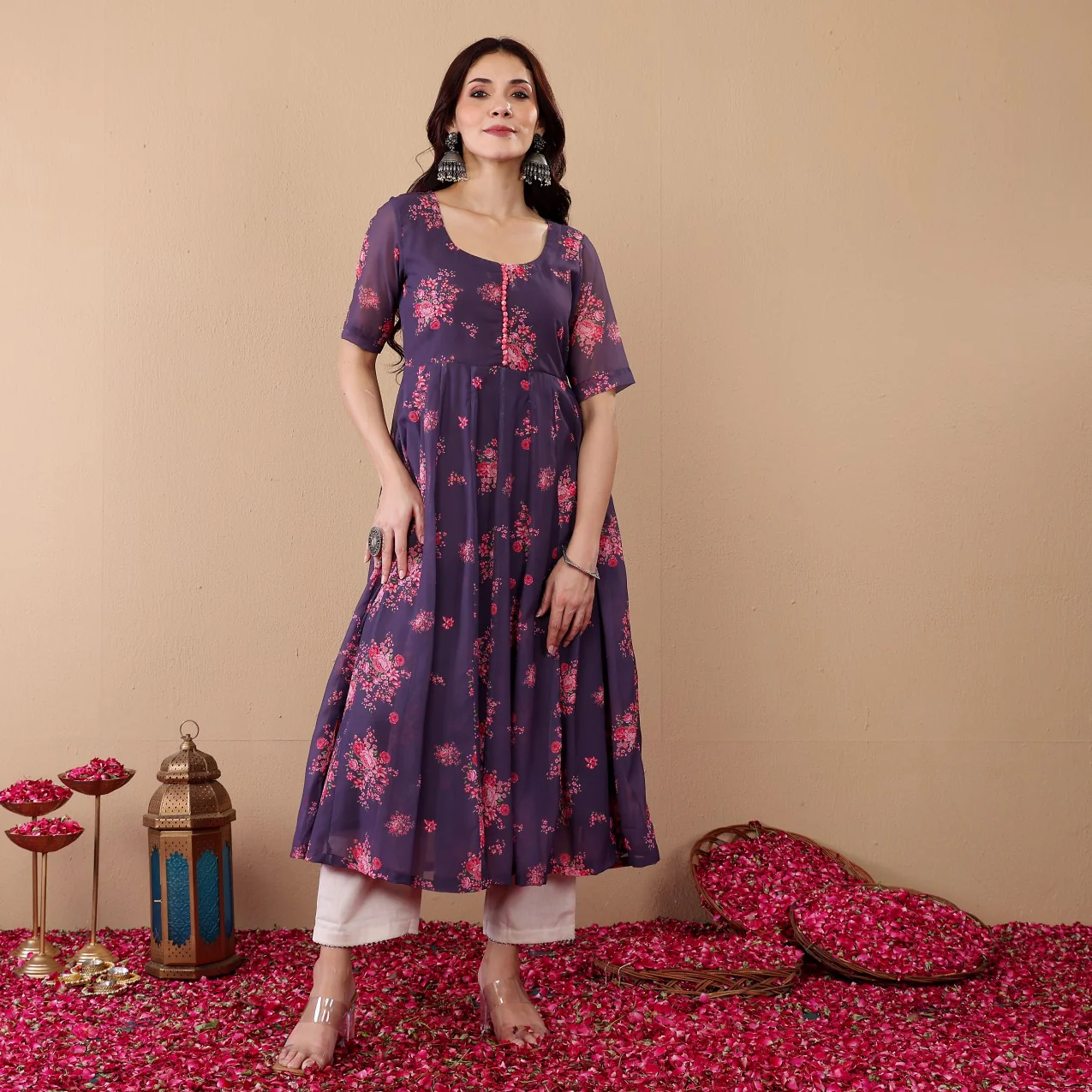 Avina Georgette Kalidaar Kurta - Image 7