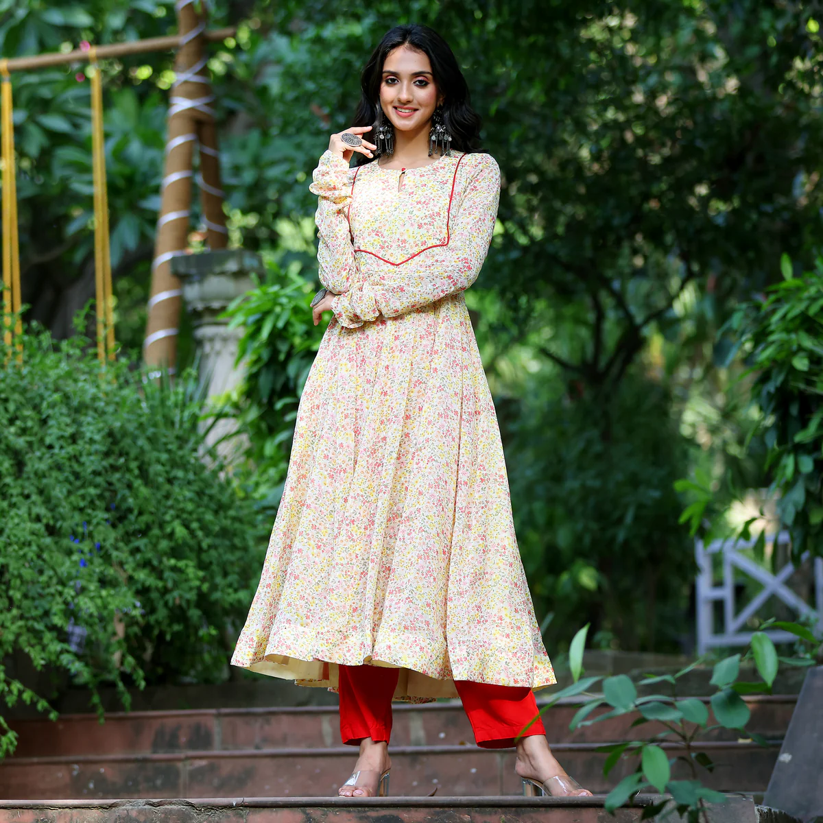Ayzal Gher Georgette Kurta - Image 2