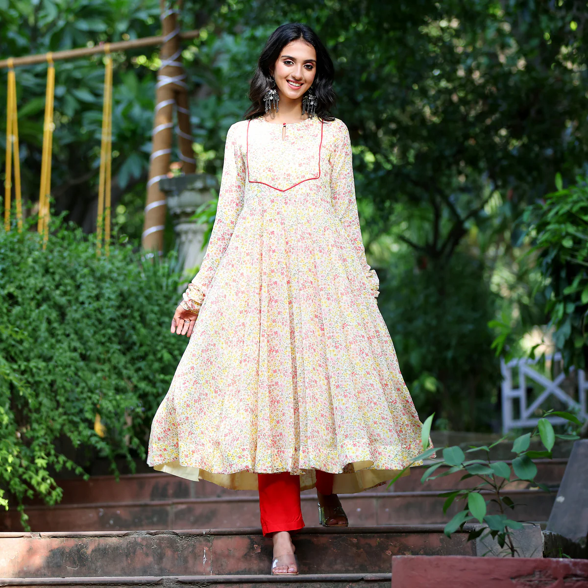 Ayzal Gher Georgette Kurta - Image 3