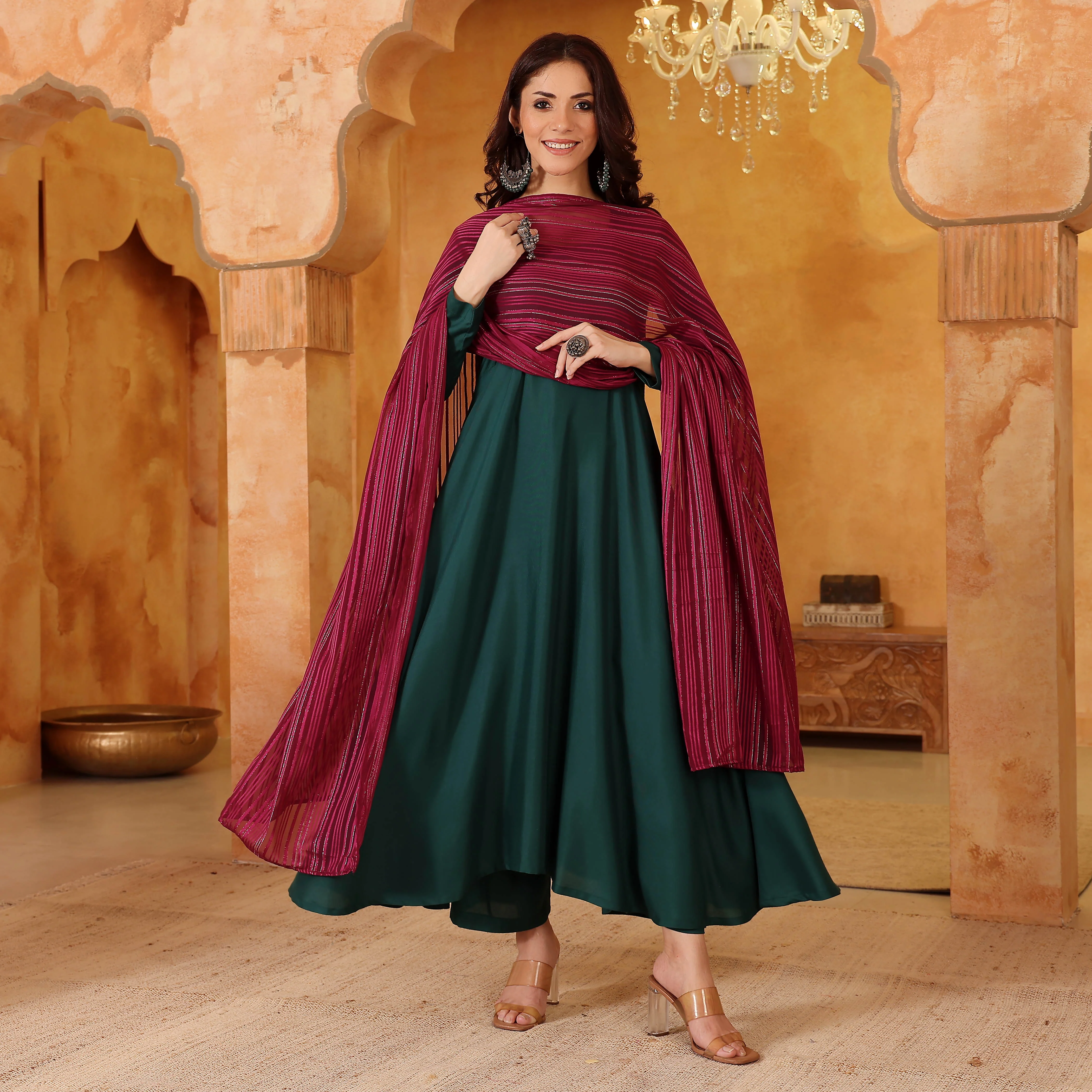 Kanika  Rayon  Suit Set - Image 4