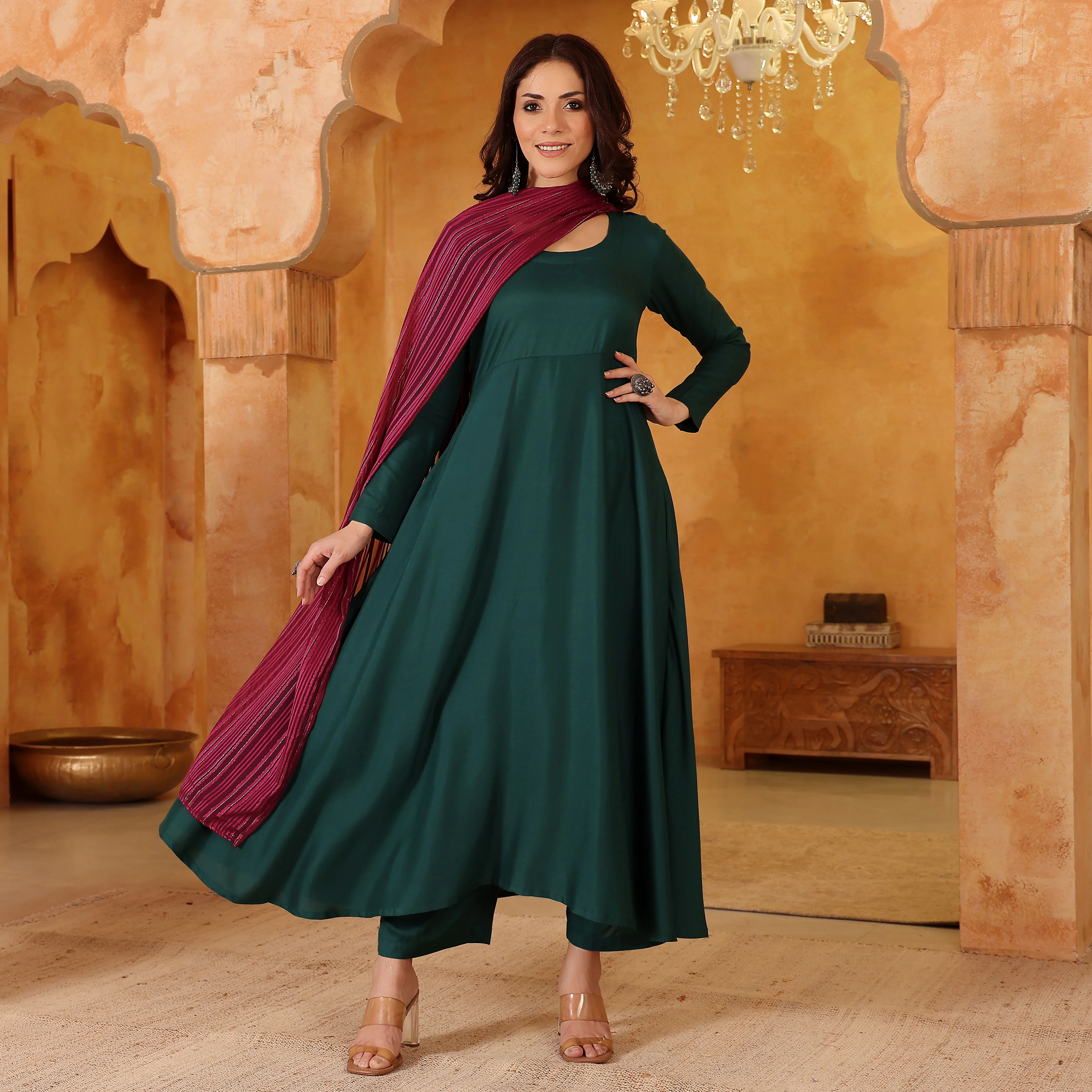 Kanika  Rayon  Suit Set - Image 5