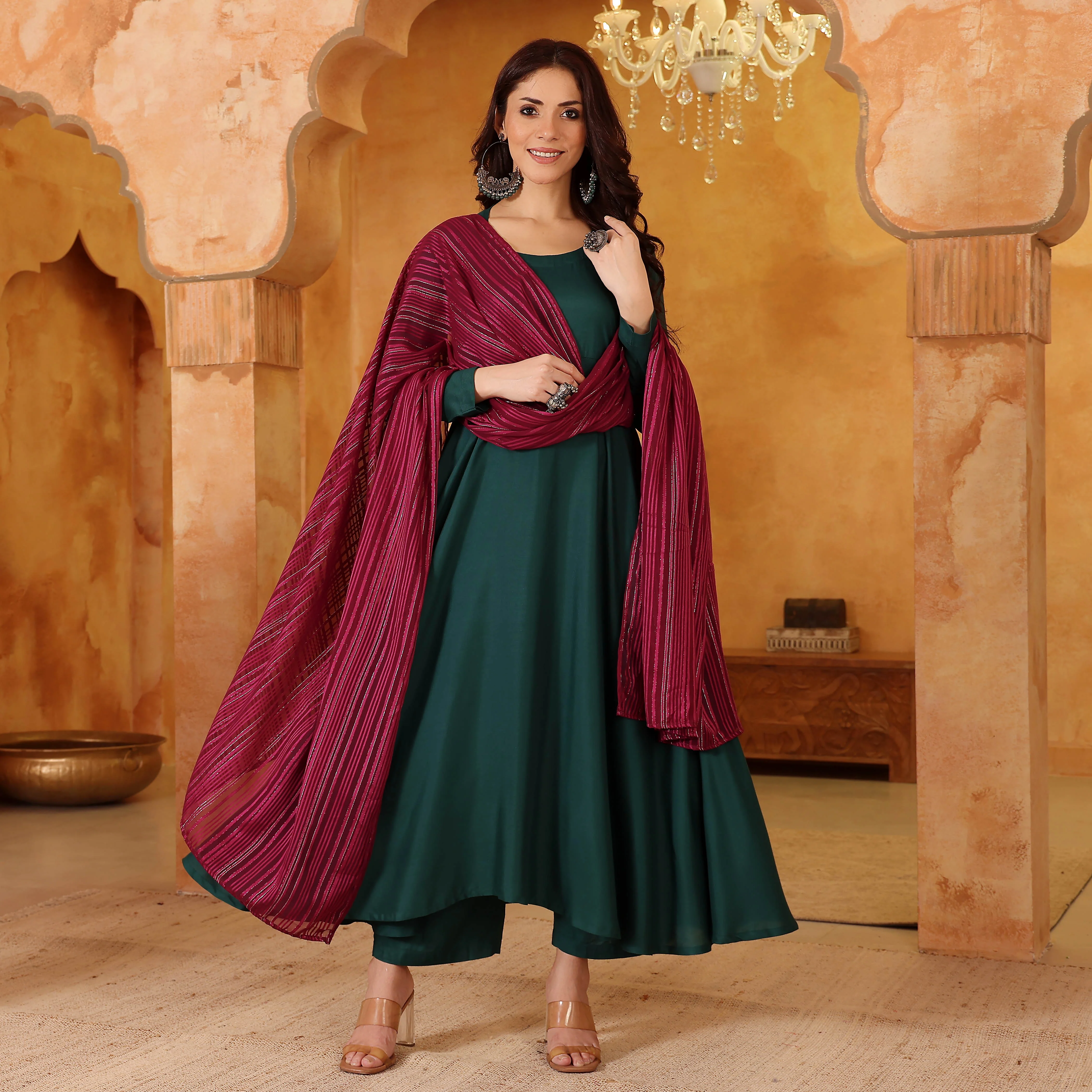 Kanika  Rayon  Suit Set - Image 6