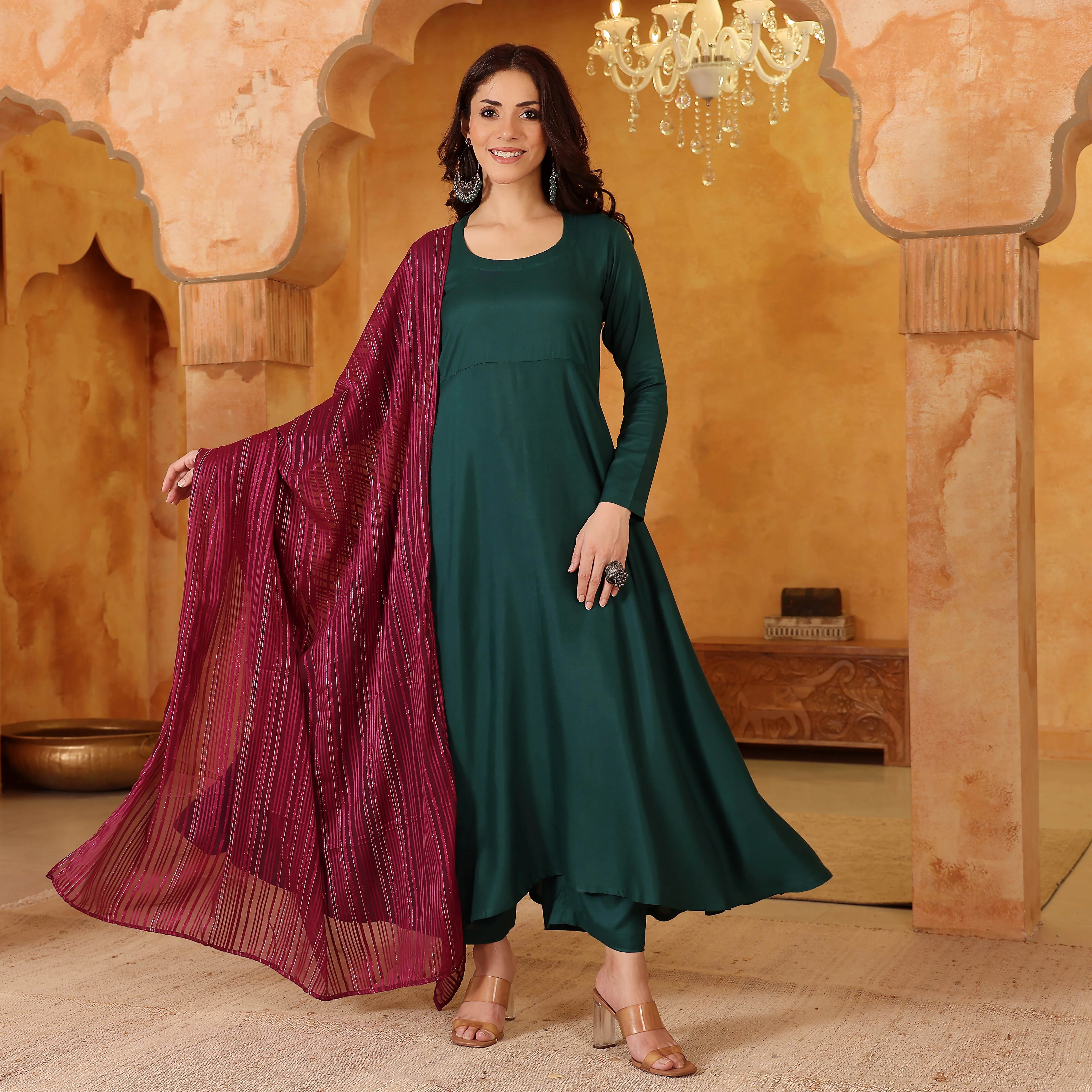 Kanika  Rayon  Suit Set - Image 8