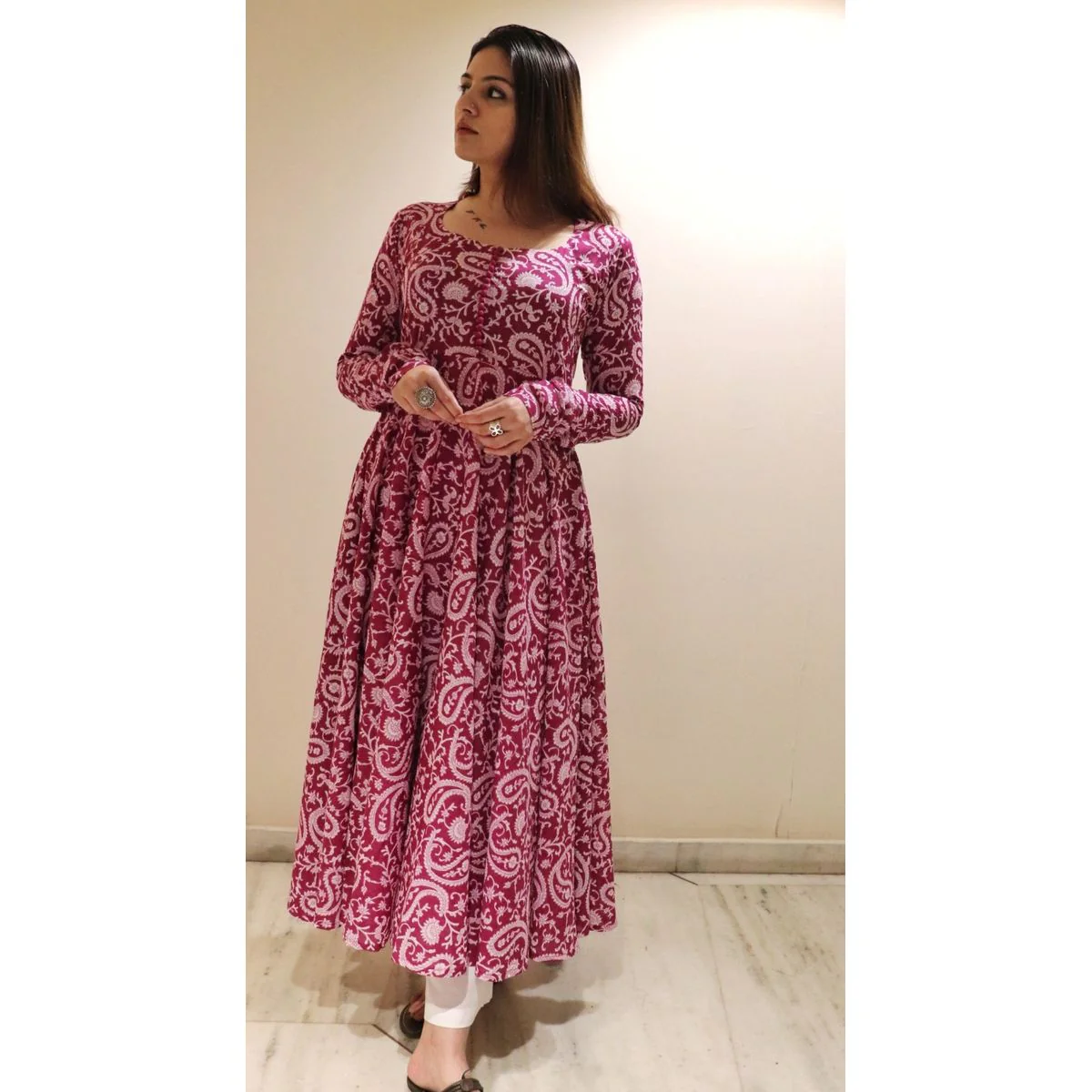Banhi Paisley Gher Cotton Kurta - Image 2