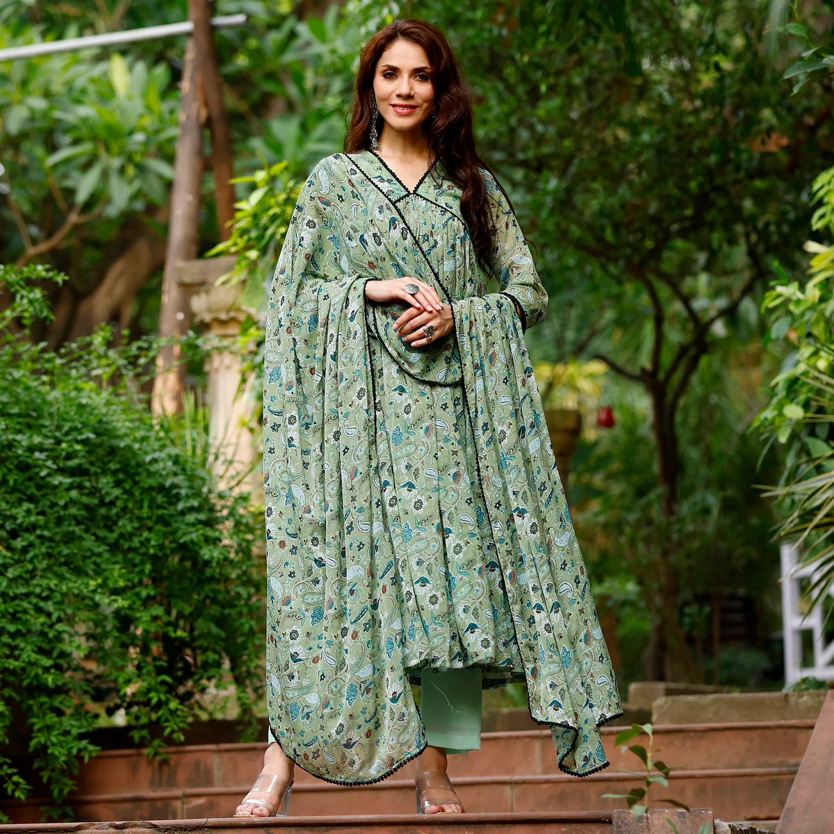 Bhairavi Georgette Gher Set - Image 2