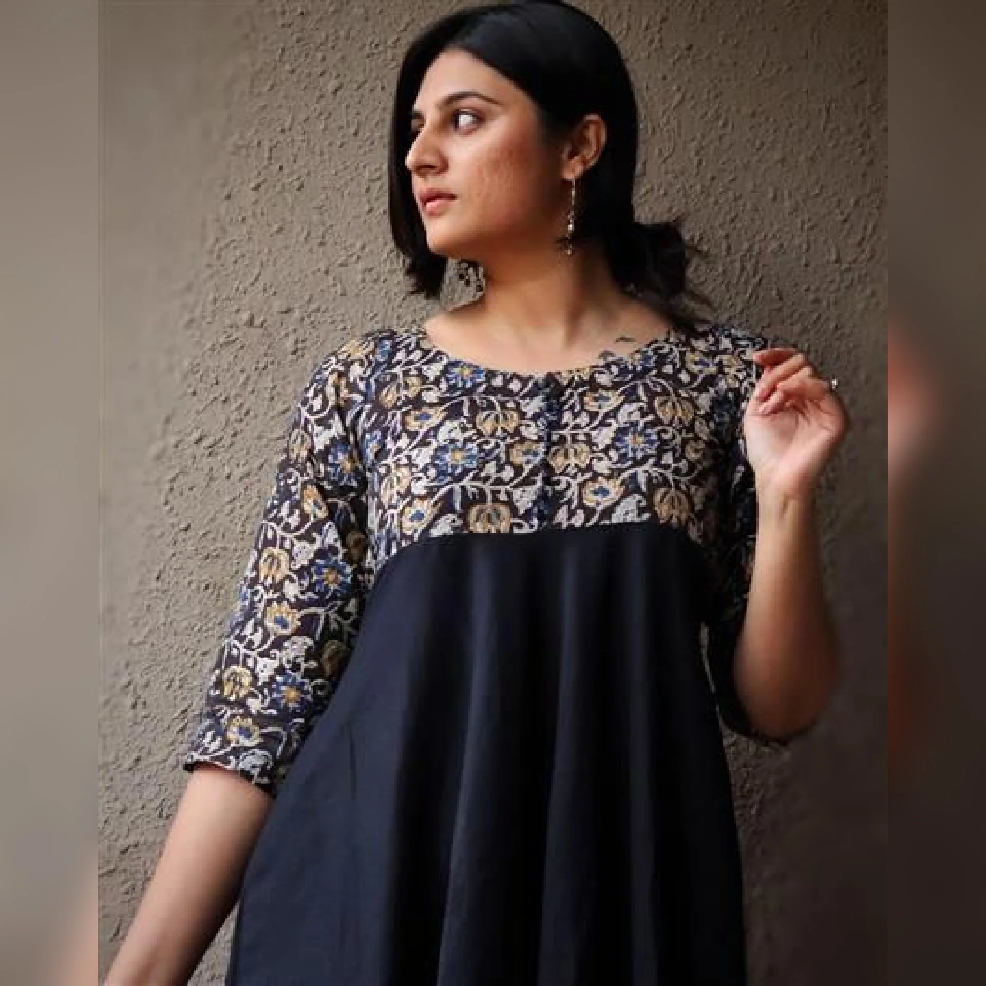 Black Gulkhaer kalamkari Kurta - Image 2